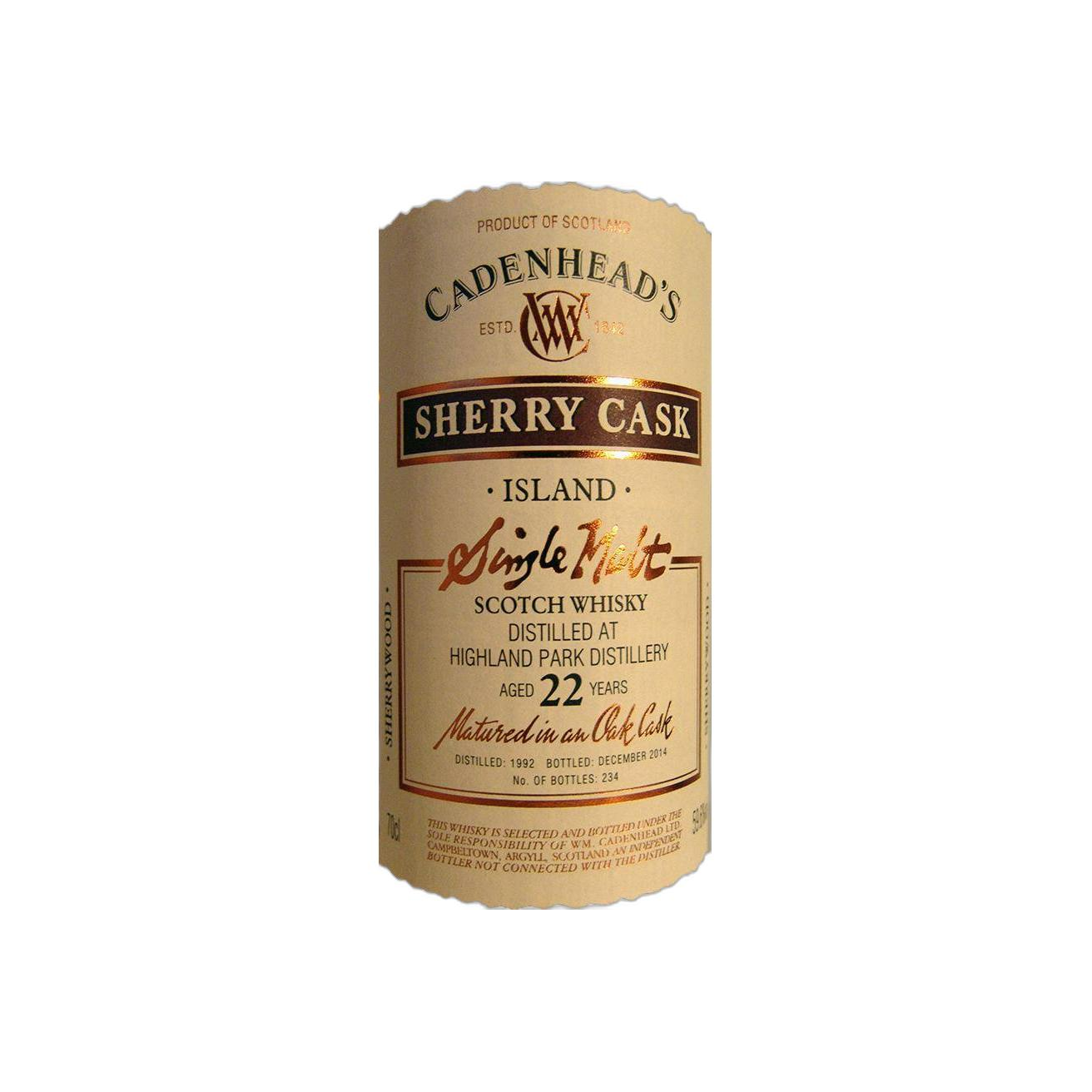Highland Park 1992 22 Years Single Malt Whisky 2
