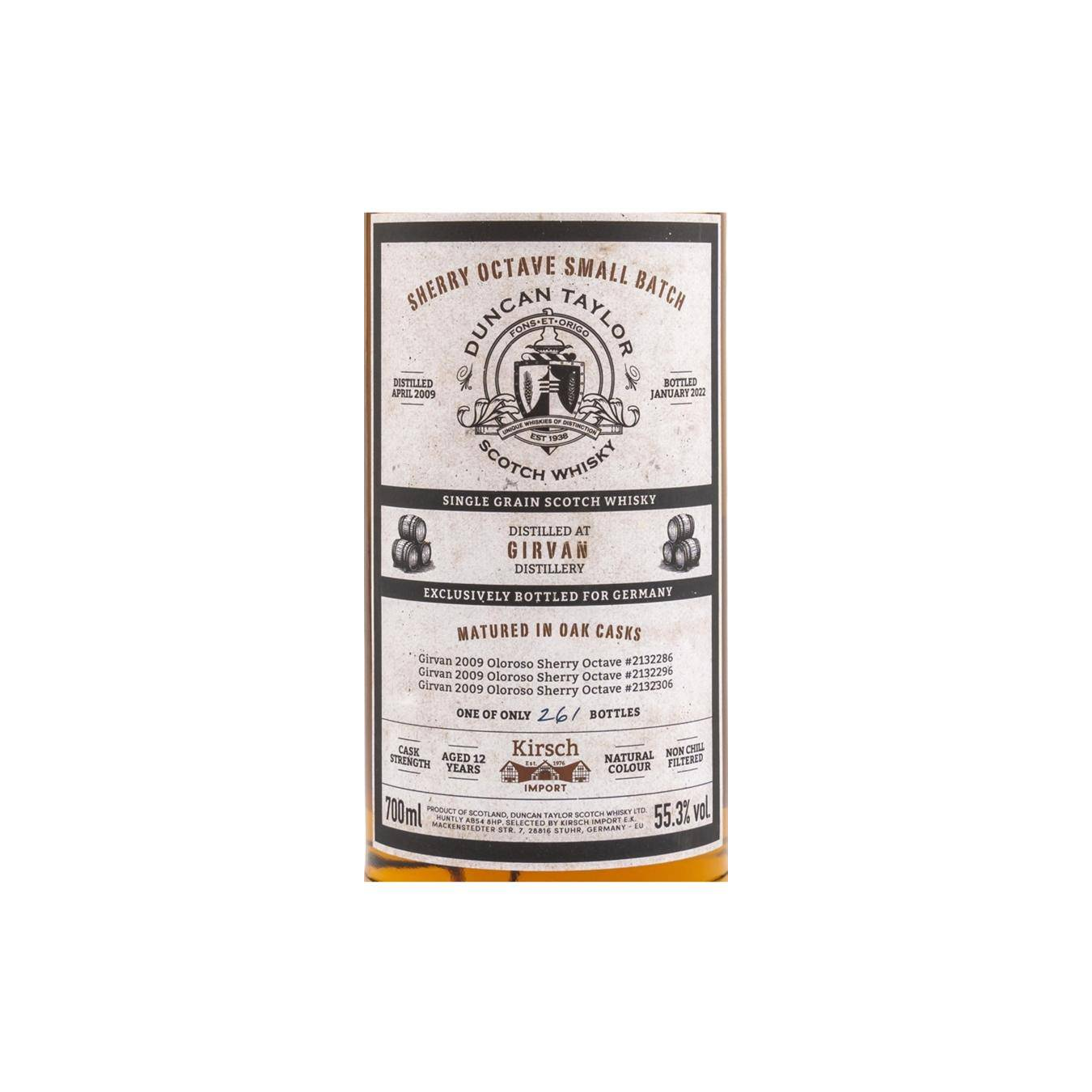 Girvan 2009 12 Years Single Grain Whisky 3