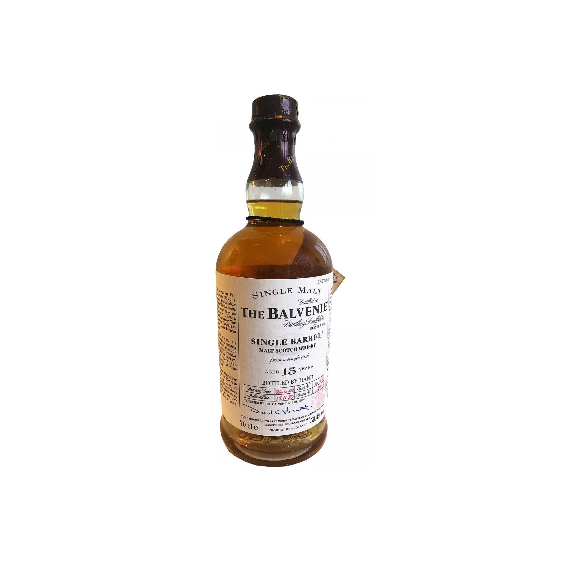 The Balvenie Single Cask 1980 15 Years Single Malt Whisky 2