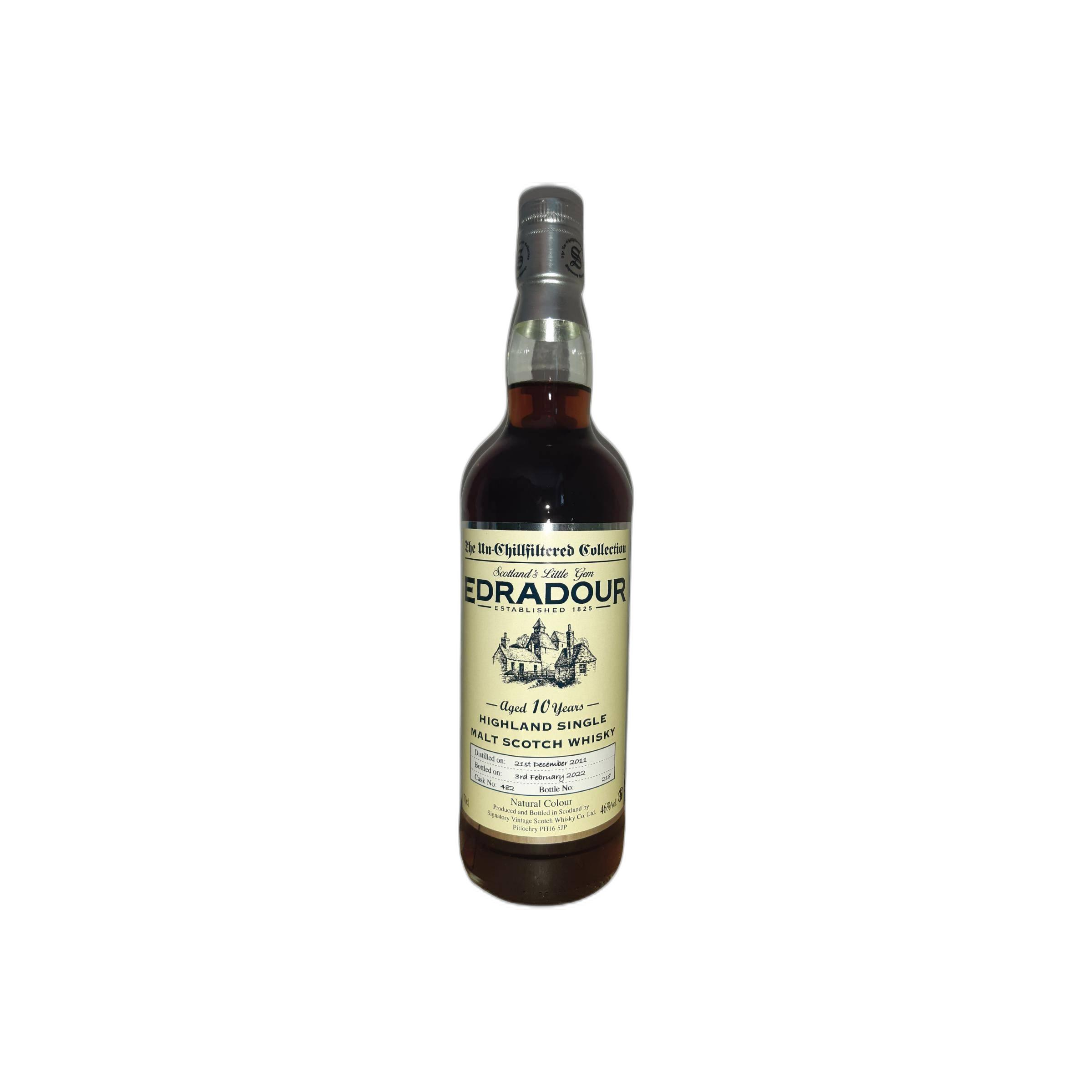 Edradour The Un-Chillfiltered Collection 2011 10 Years Single Malt Whisky