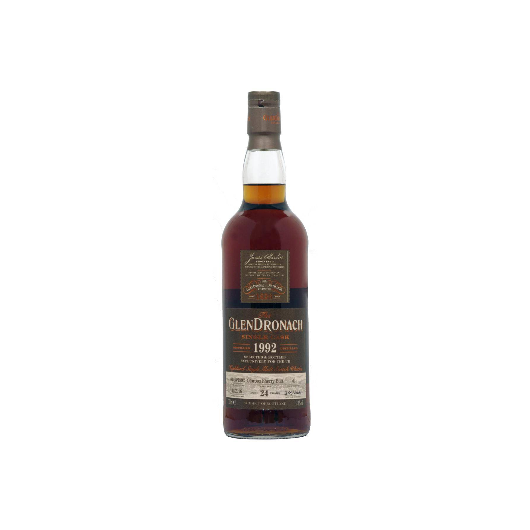 GlenDronach Single Cask 1992 24 Years Single Malt Whisky