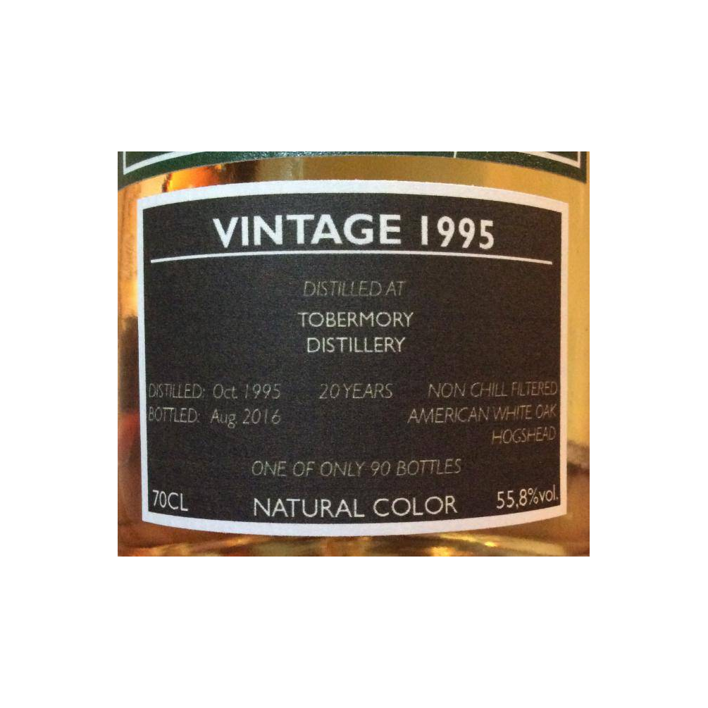 Tobermory 1995 20 Years Single Malt Whisky 2