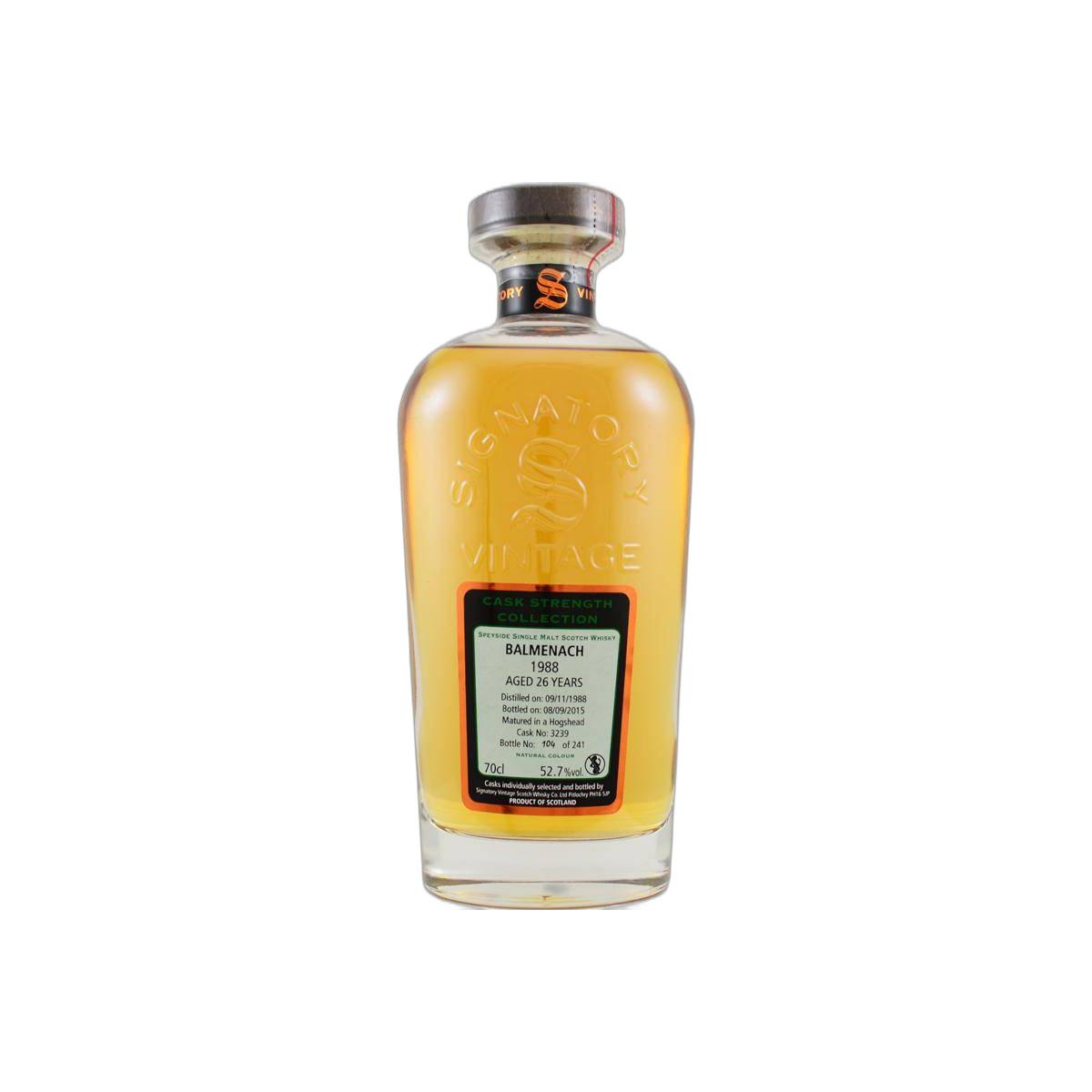 Balmenach Cask Strength Collection 1988 26 Years Single Malt Whisky