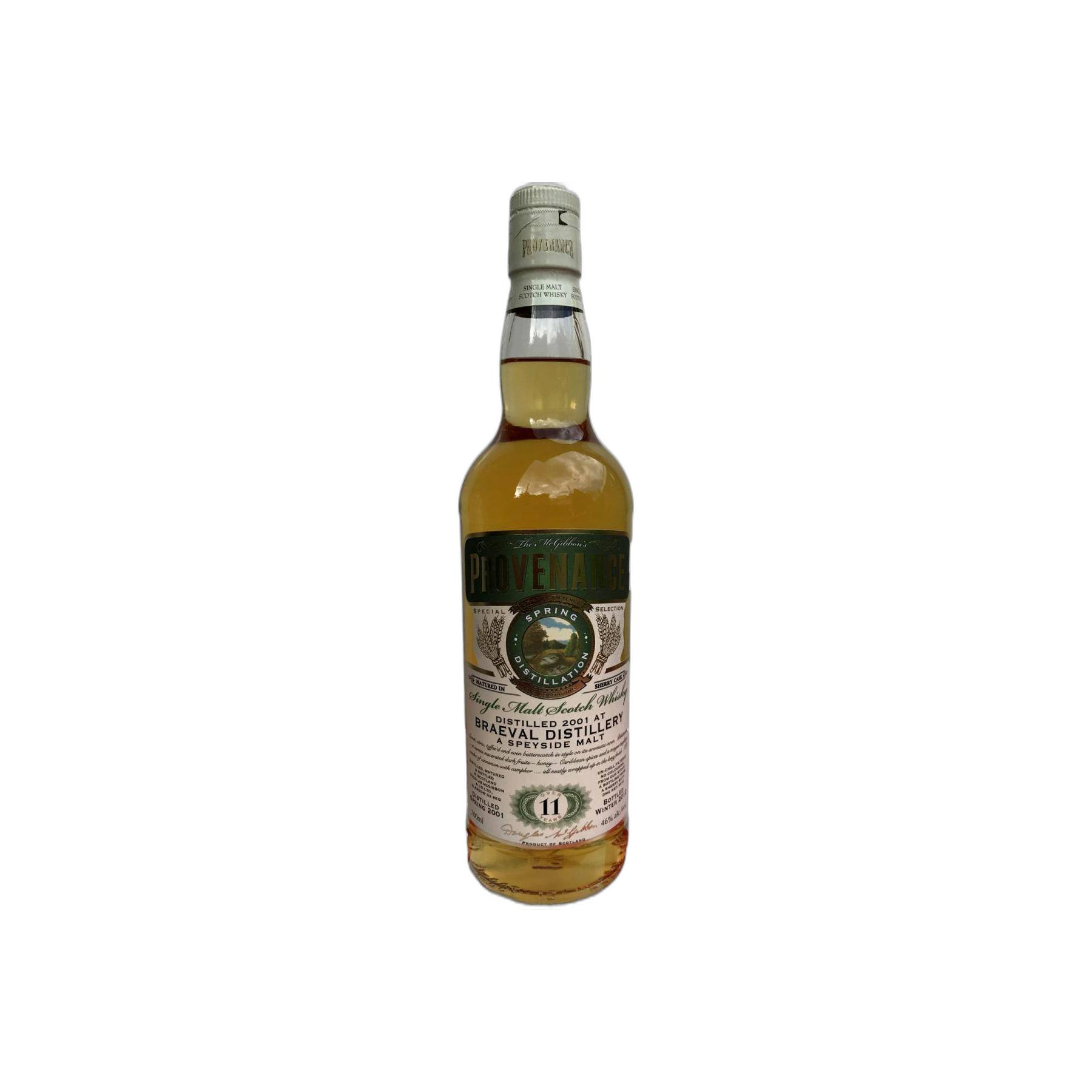 Braeval McGibbon's Provenance 2001 11 Years Single Malt Whisky