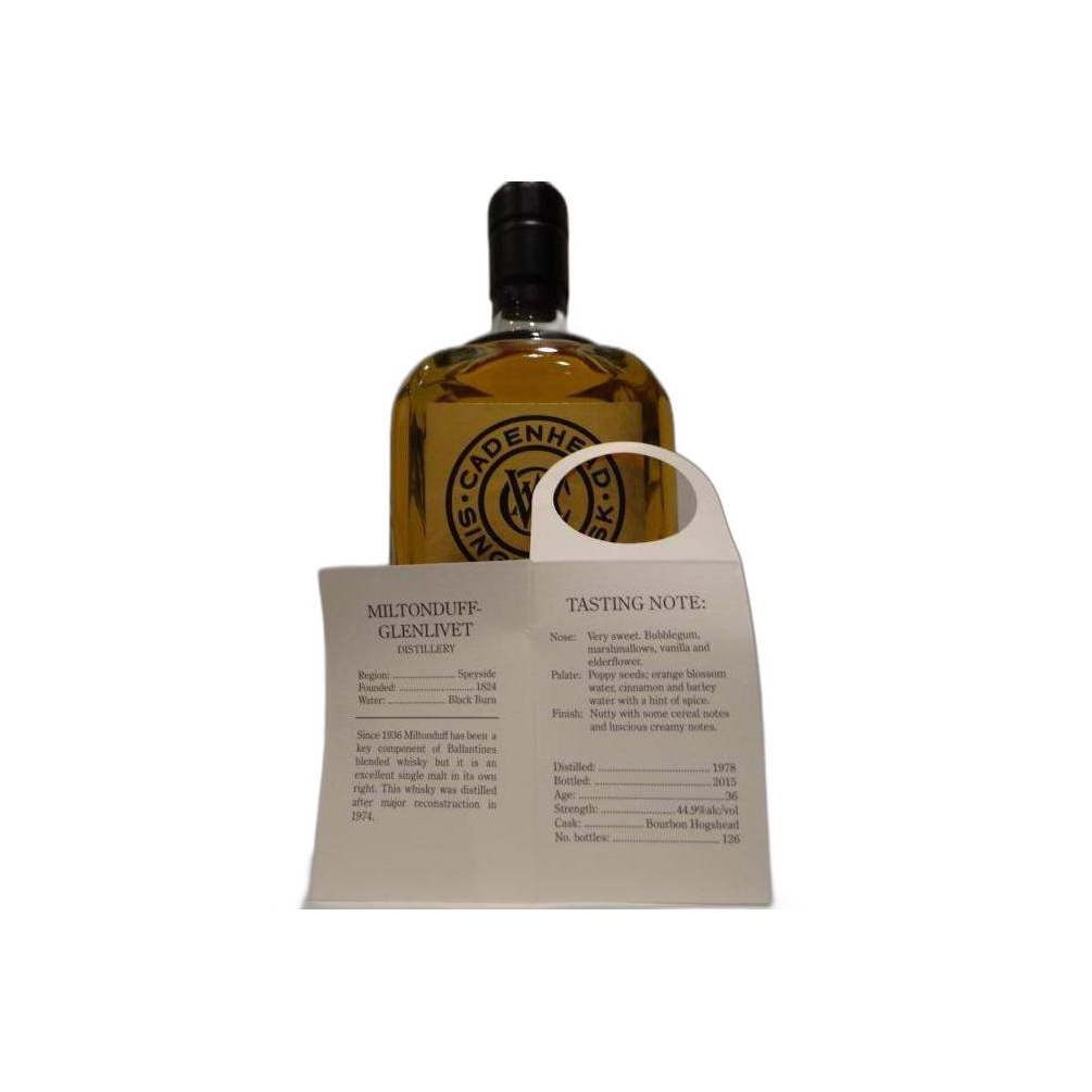 Miltonduff Single Cask 1978 36 Years Single Malt Whisky 2