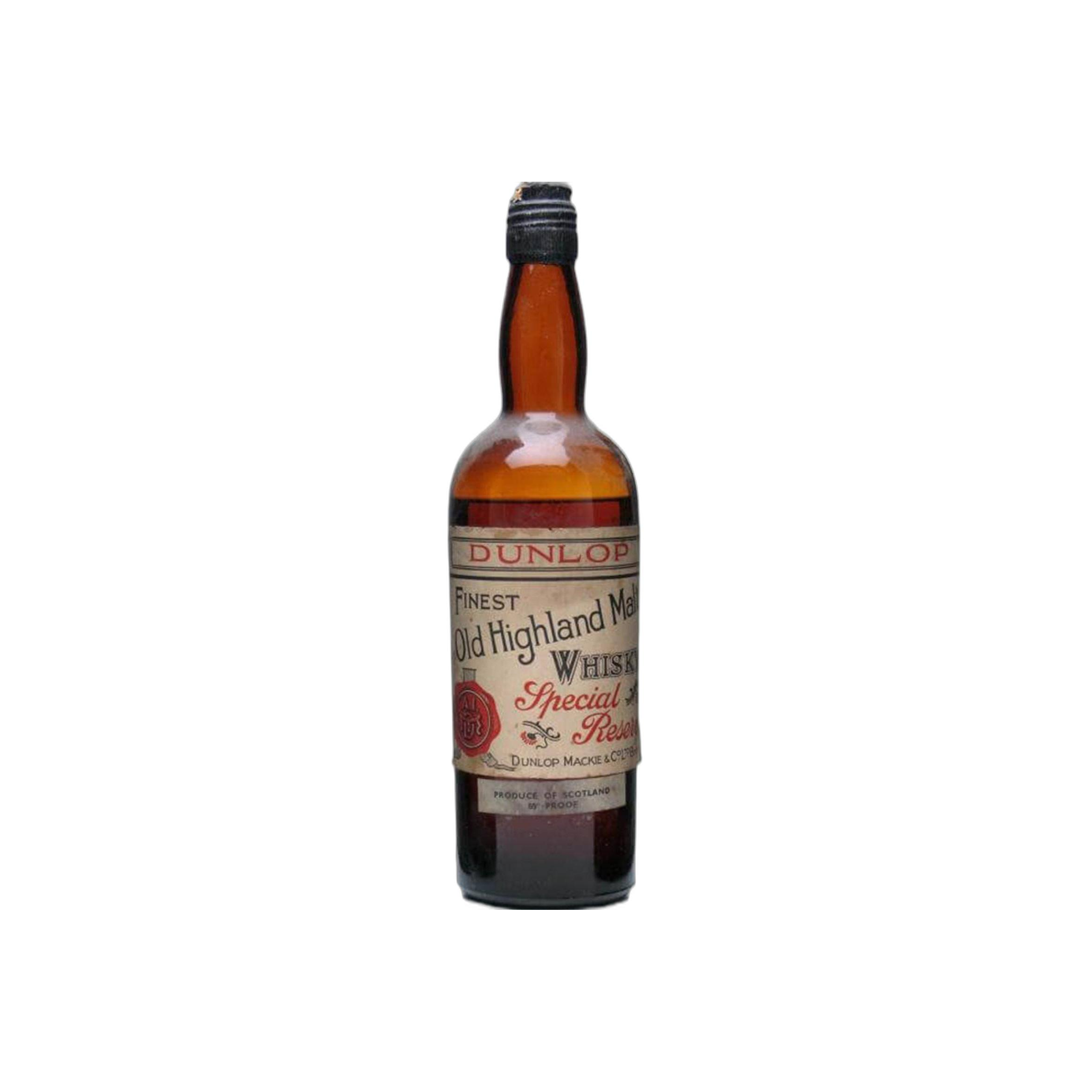 Dunlop's Finest Old Highland Malt Whisky