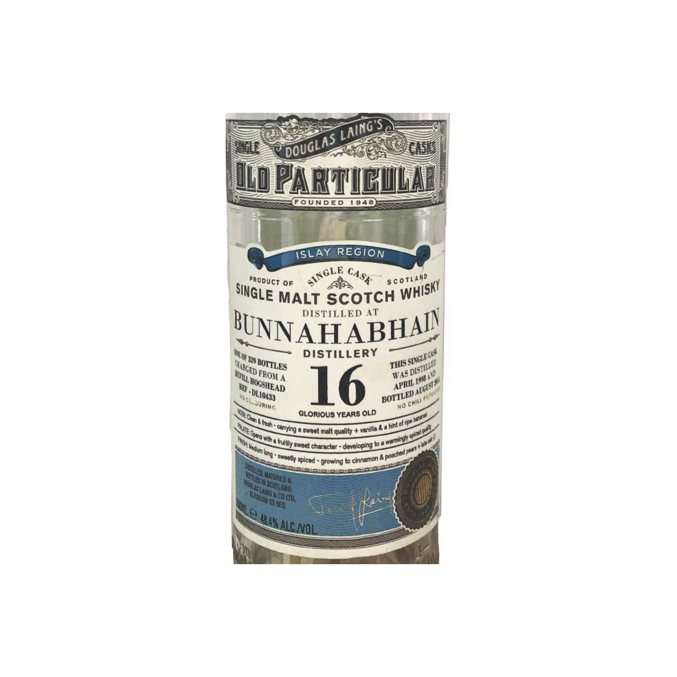 Bunnahabhain Old Particular 1998 16 Years Single Malt Whisky