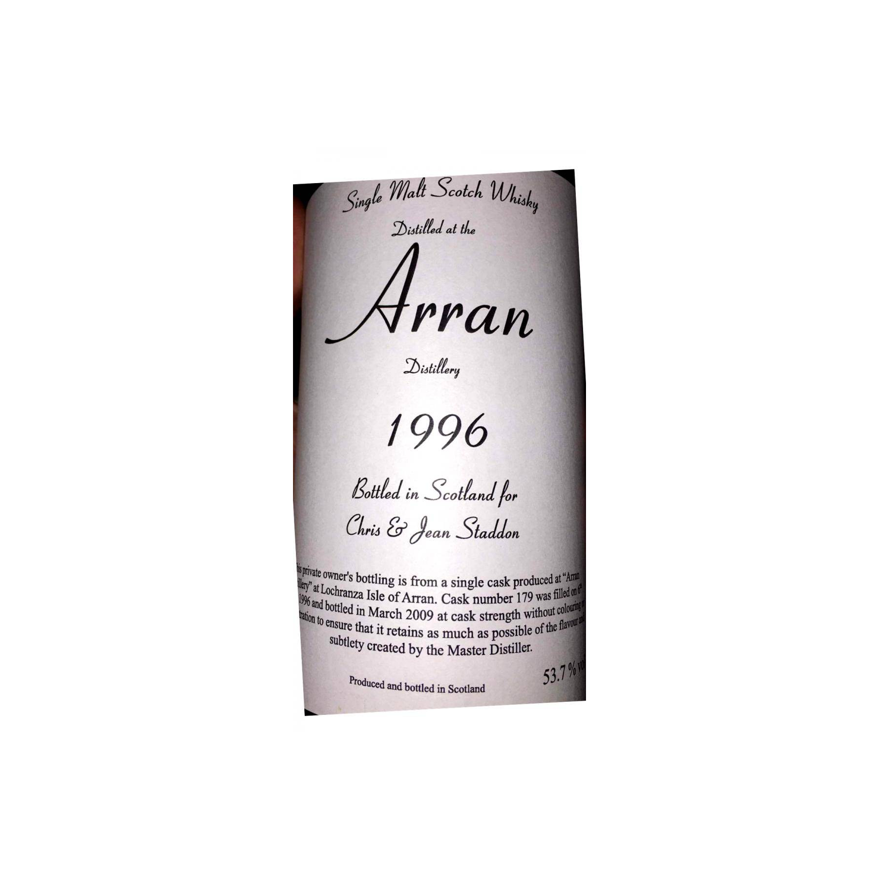 Arran Private Bottling 1996 13 Years Single Malt Whisky 2
