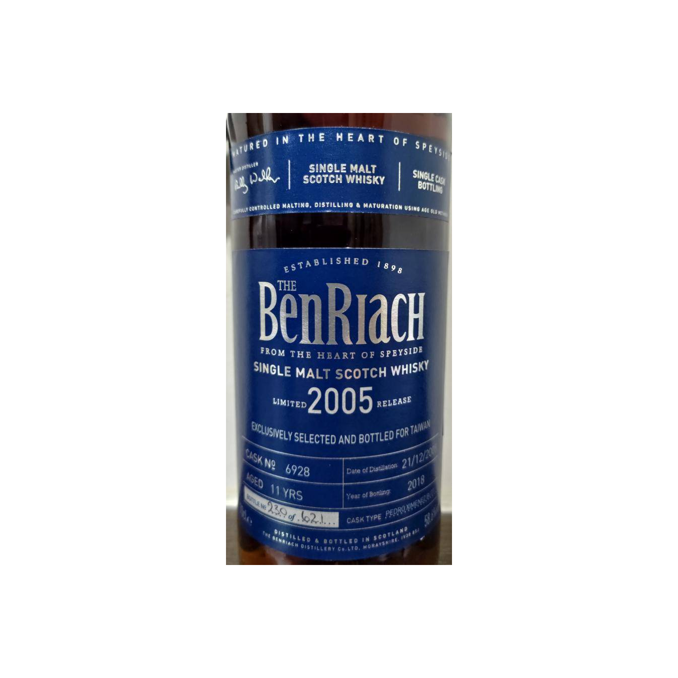 BenRiach 2005 11 Years Single Malt Whisky