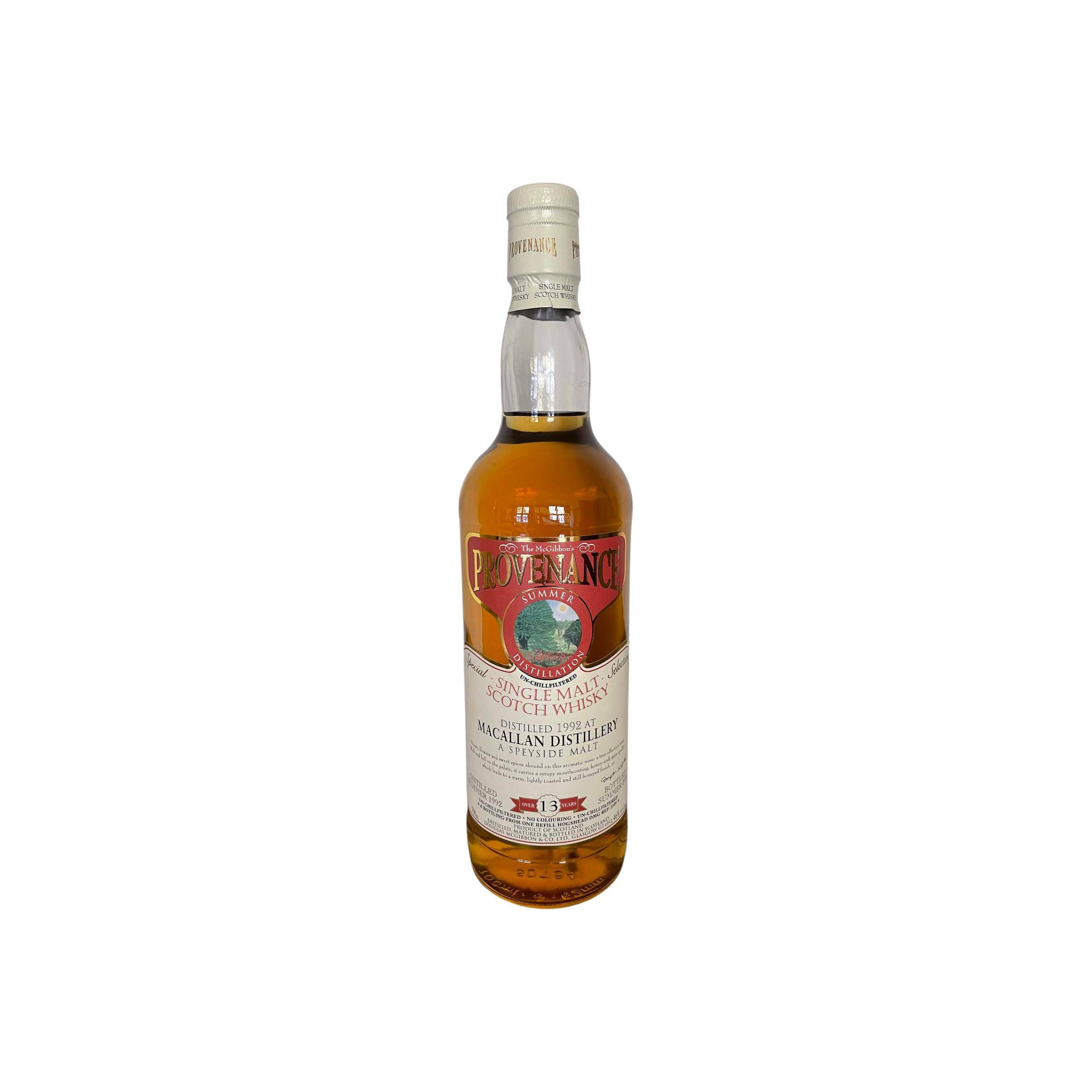 The Macallan McGibbon's Provenance 1992 13 Years Single Malt Whisky