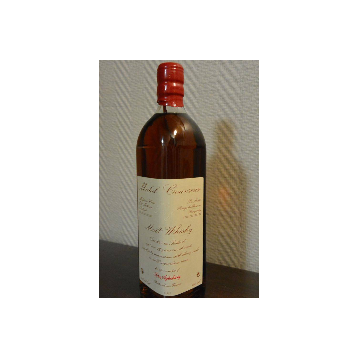 Michel Couvreur 12 Years Single Malt Whisky