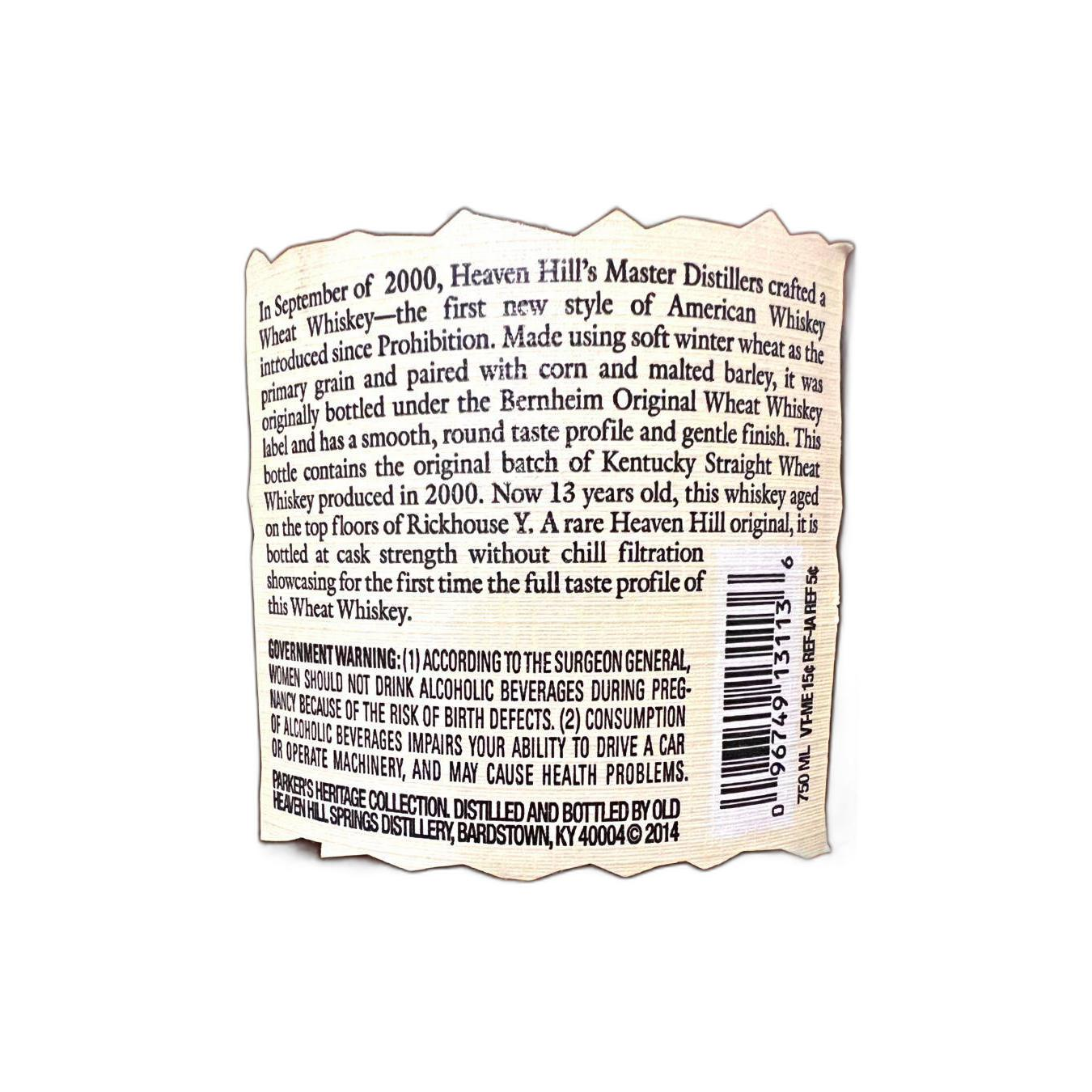 Parkers 2000 13 Years Wheat whisky 3