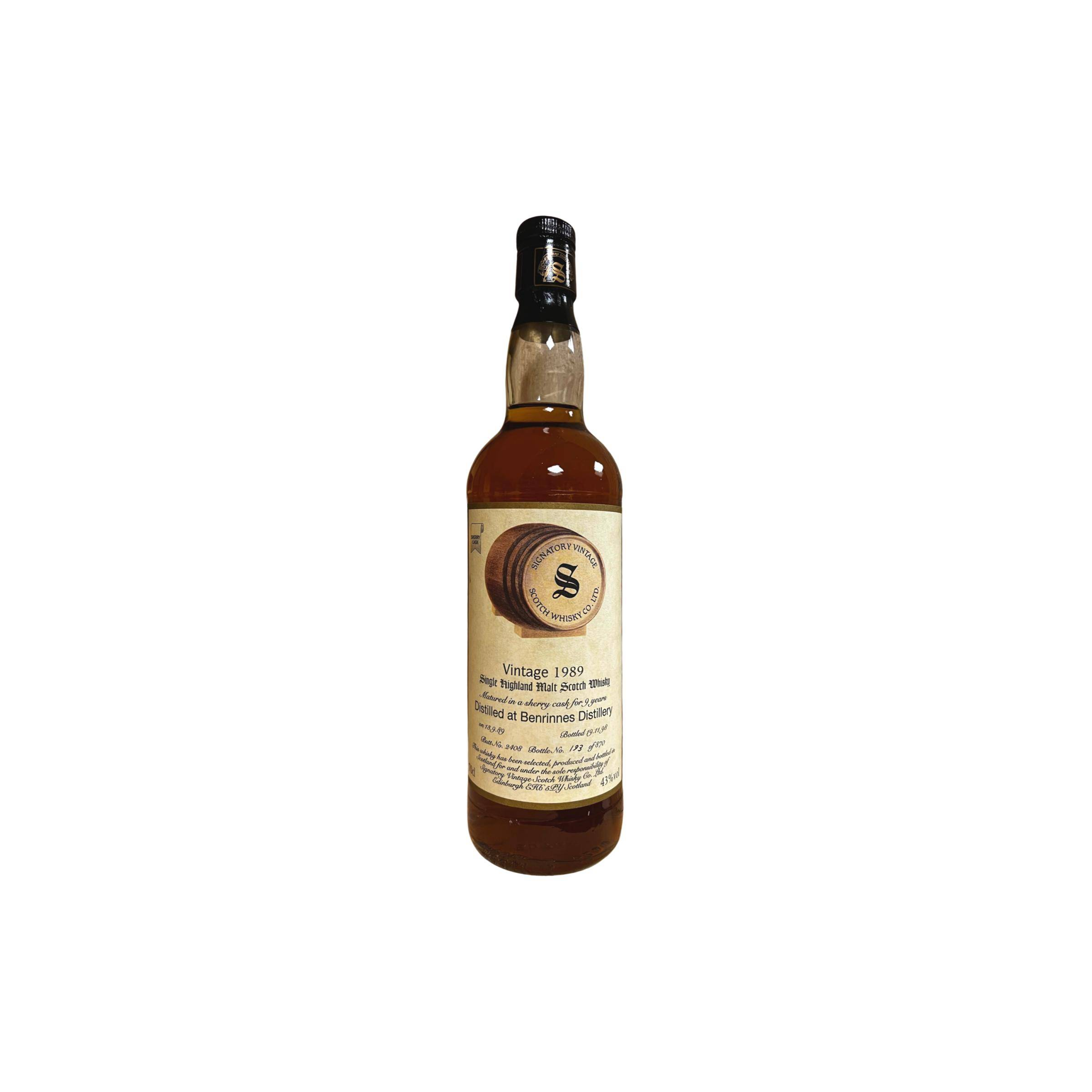 Benrinnes Vintage Collection 1989 9 Years Single Malt Whisky