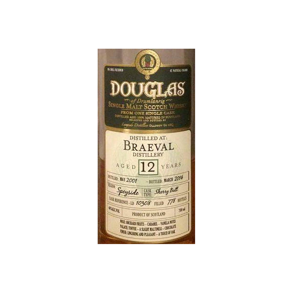 Braeval 2001 12 Years Single Malt Whisky