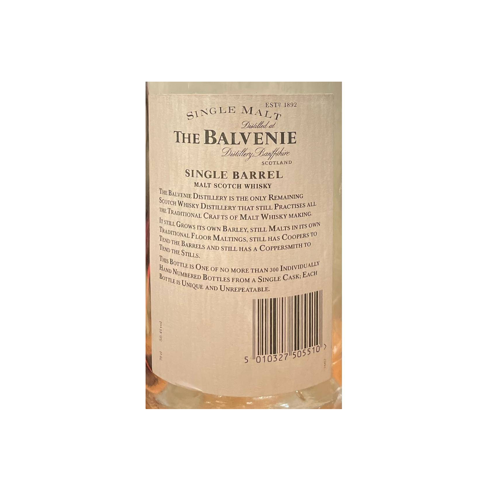 The Balvenie Single Cask 1980 15 Years Single Malt Whisky 2
