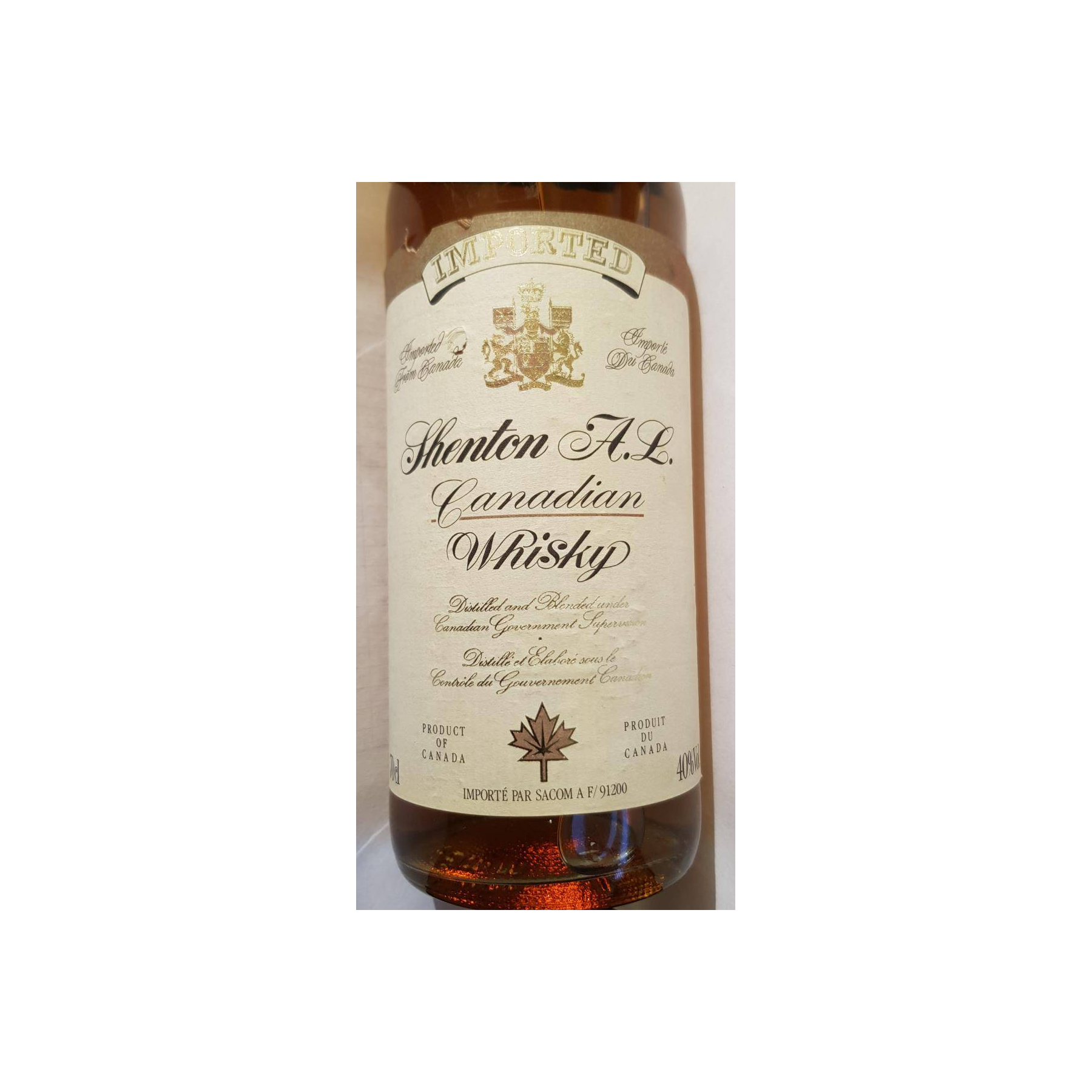 Shenton A. L. Canadian Whisky 2