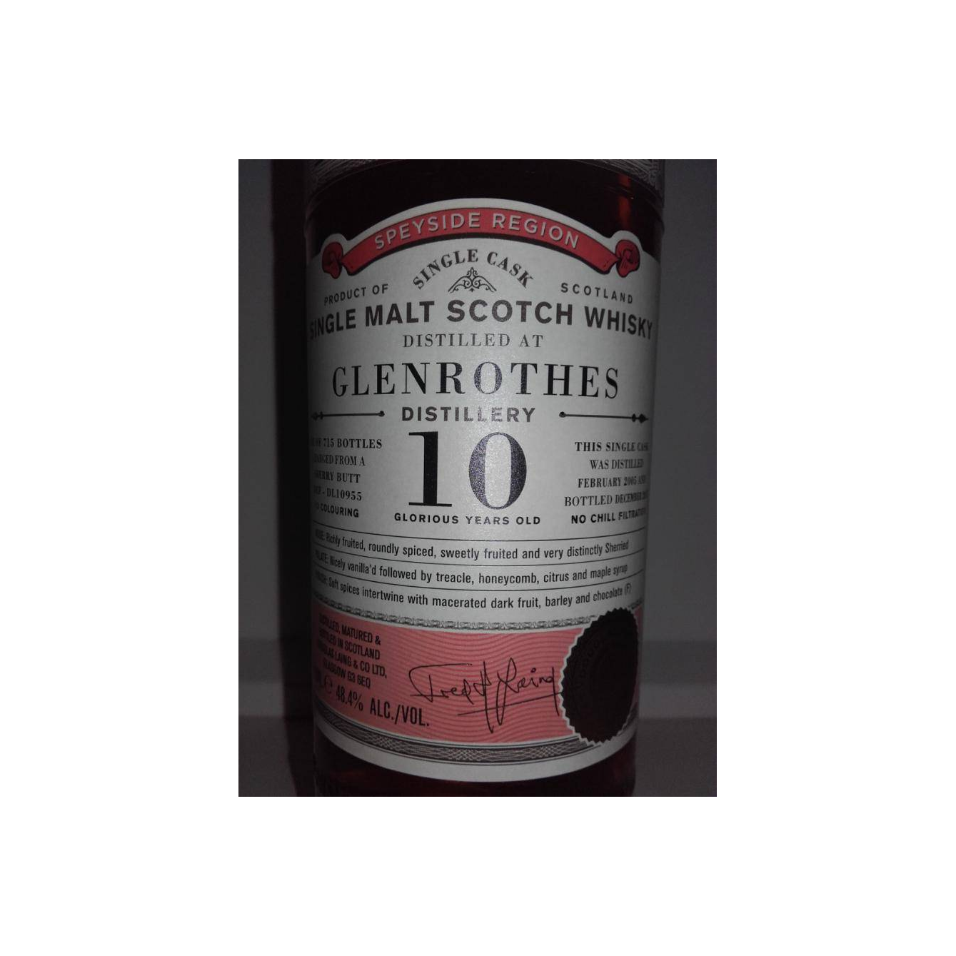 The Glenrothes Old Particular 2005 10 Years Single Malt Whisky 2