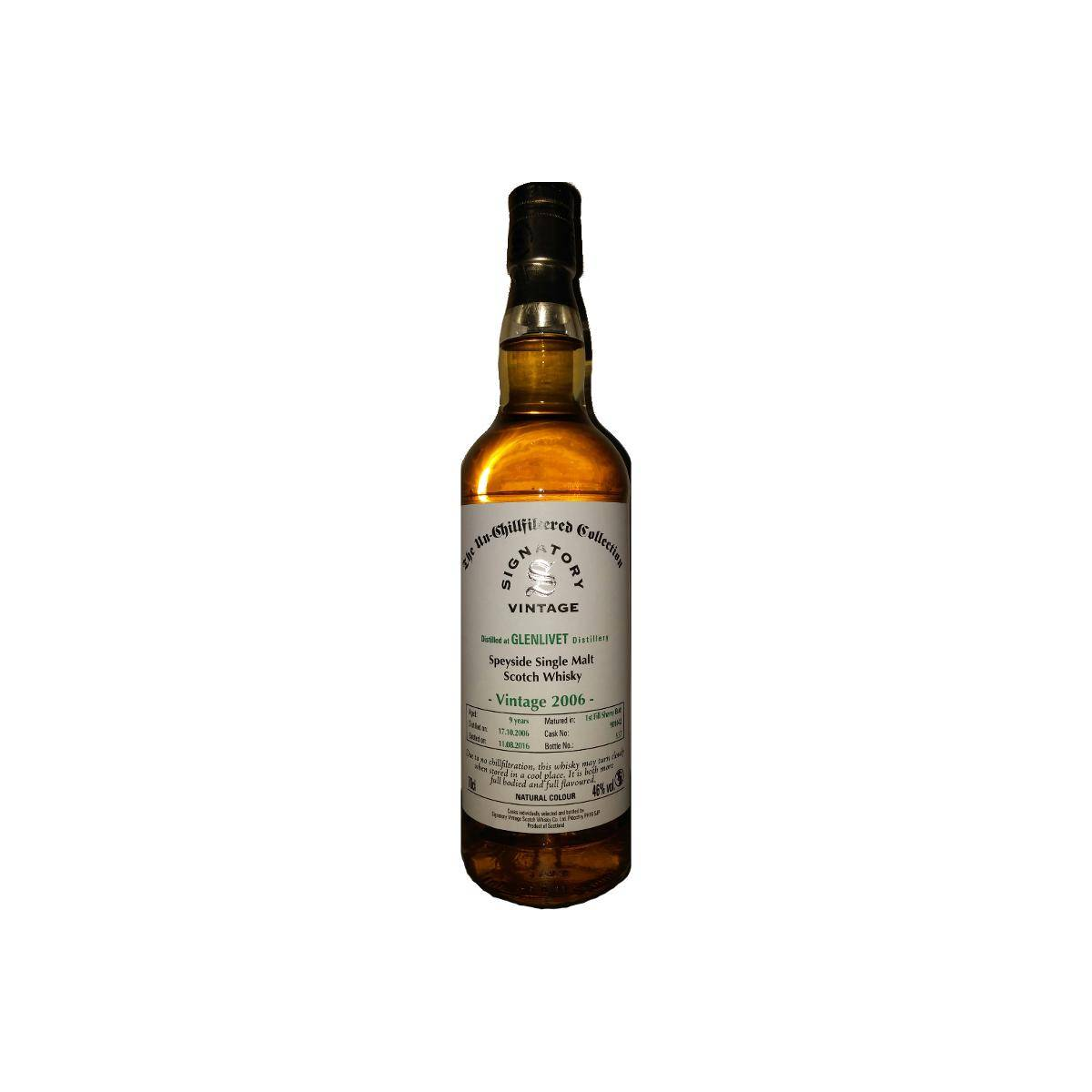 The Glenlivet The Un-Chillfiltered Collection 2006 9 Years Single Malt Whisky
