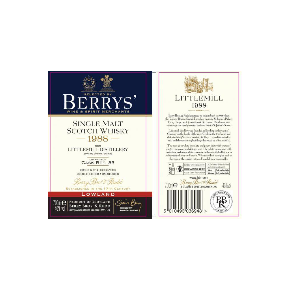 Littlemill 1988 25 Years Single Malt Whisky 3