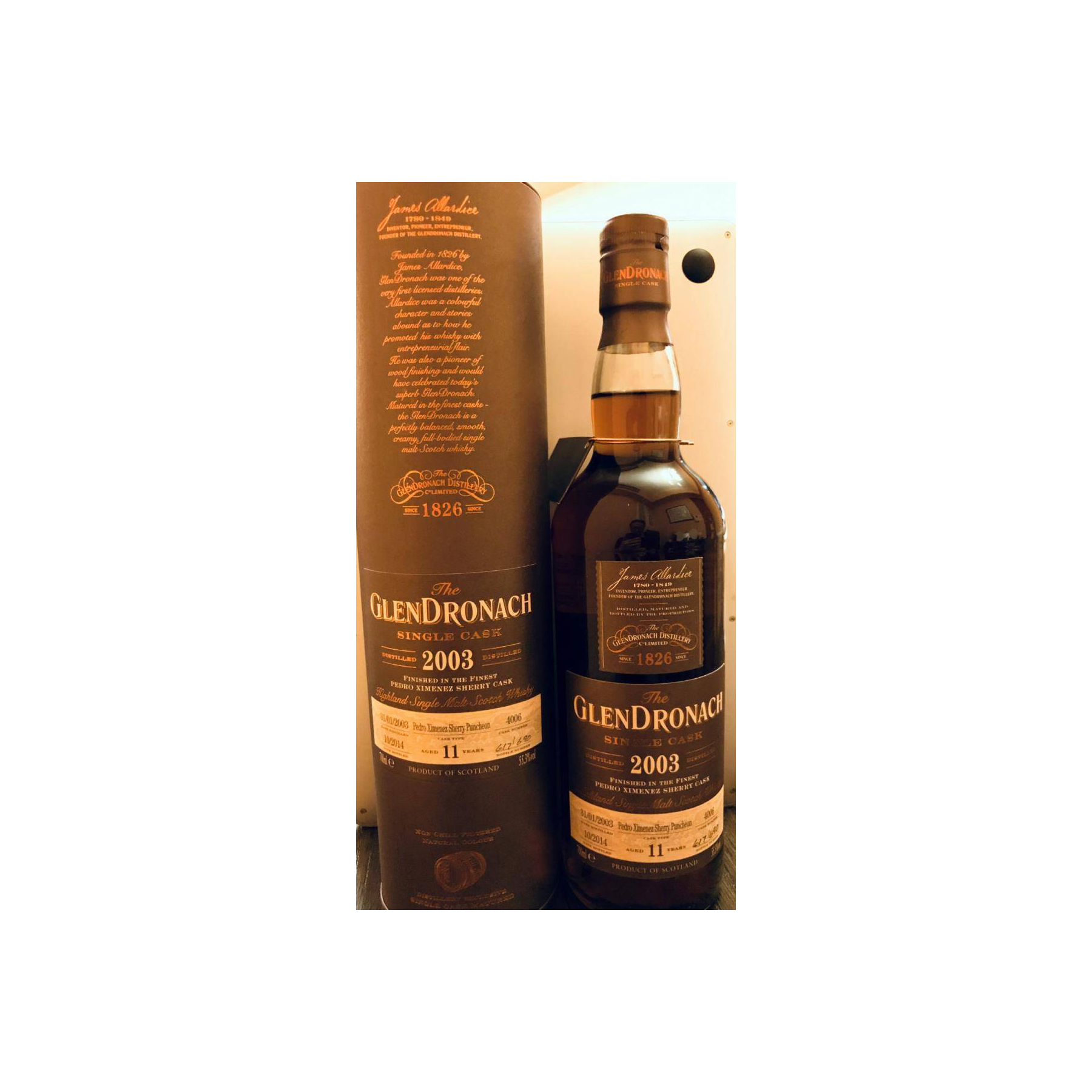 GlenDronach Single Cask 2003 11 Years Single Malt Whisky