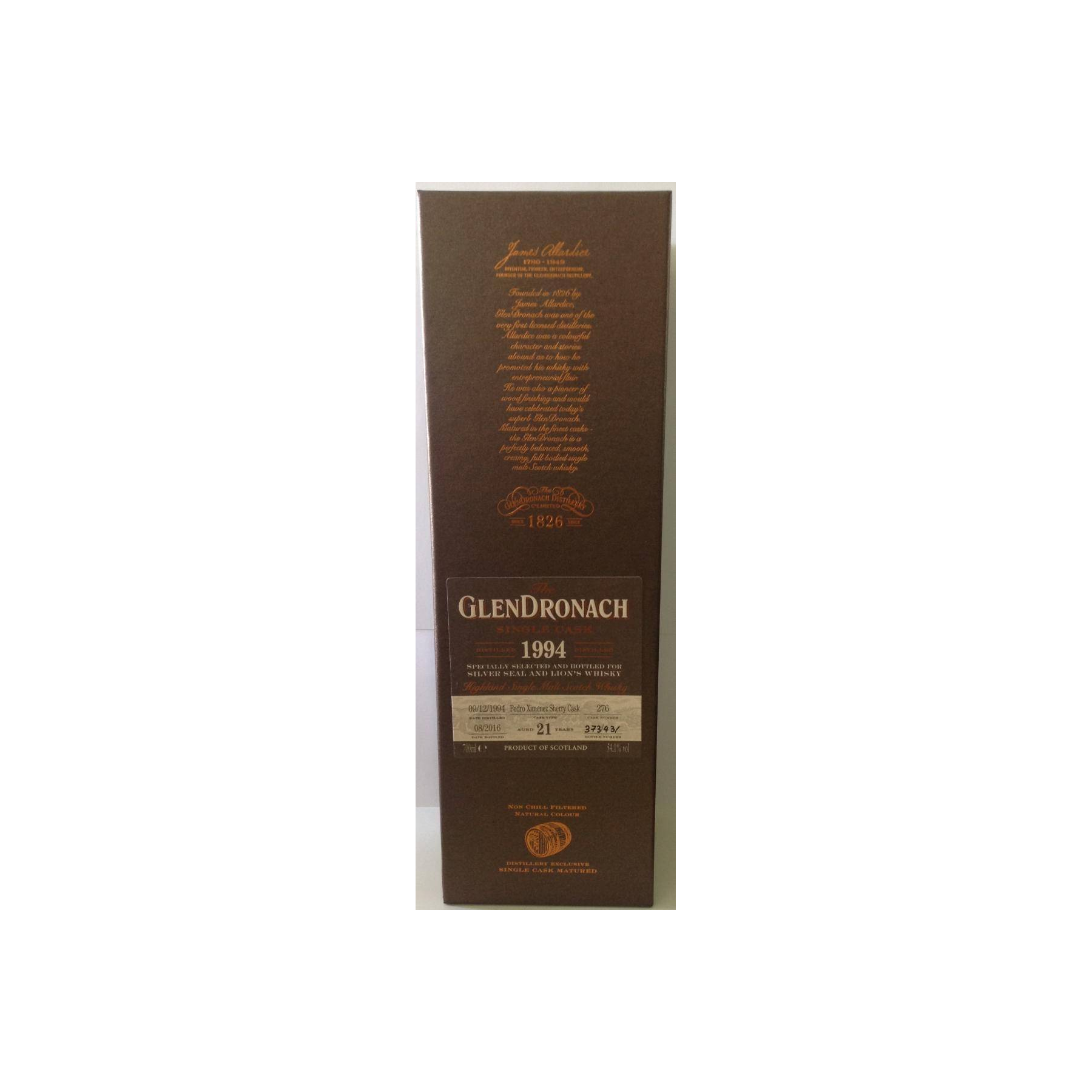 GlenDronach Single Cask 1994 21 Years Single Malt Whisky 2
