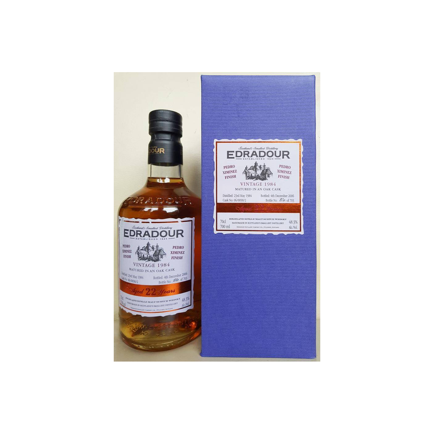 Edradour 1984 22 Years Single Malt Whisky 2
