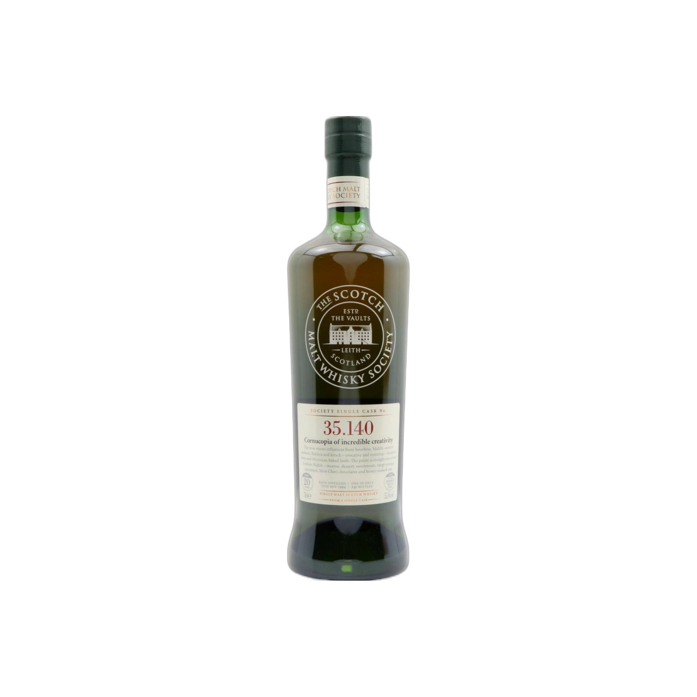 The Scotch Malt Whisky Society 1994 20 Years Single Malt Whisky