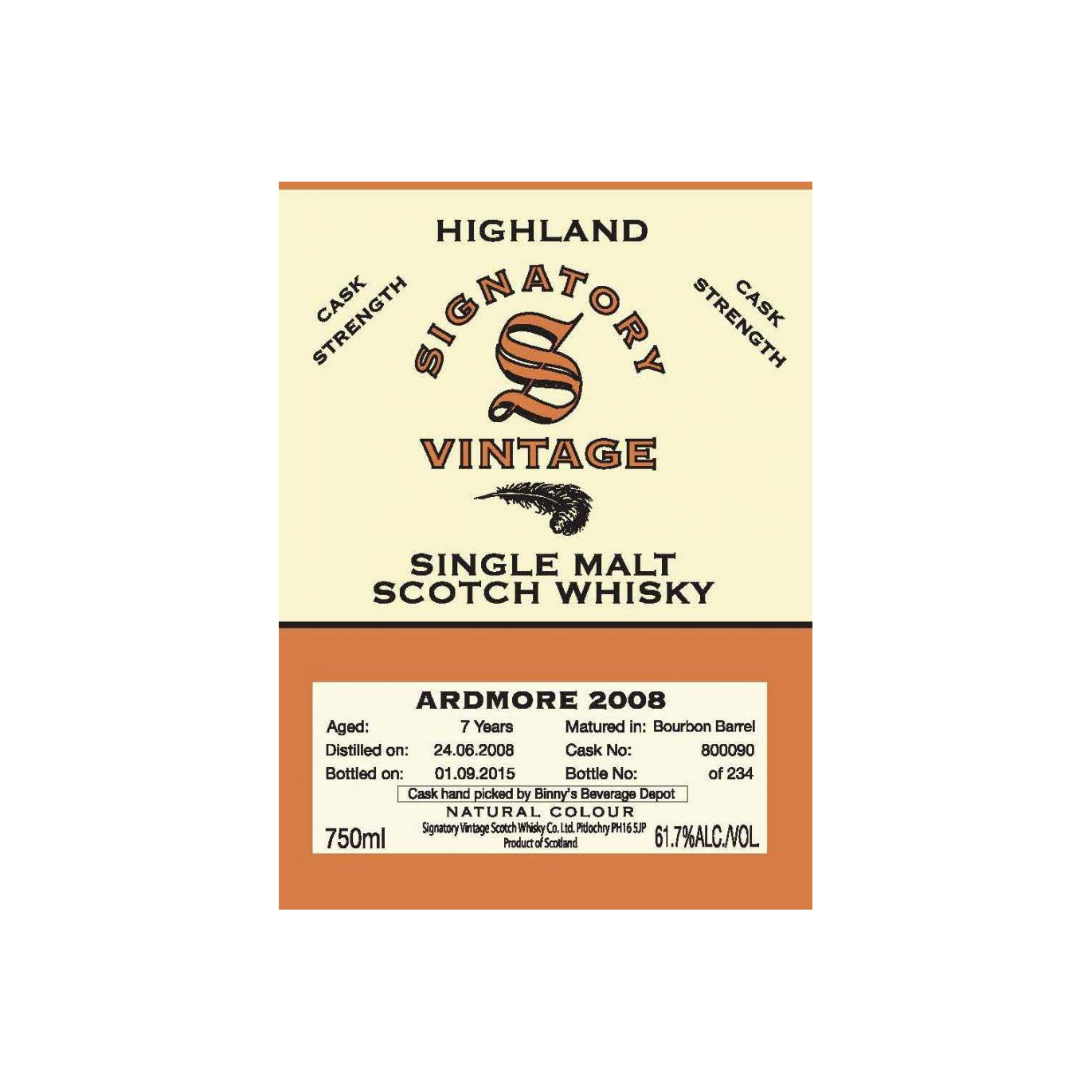 Ardmore 2008 7 Years Single Malt Whisky 3