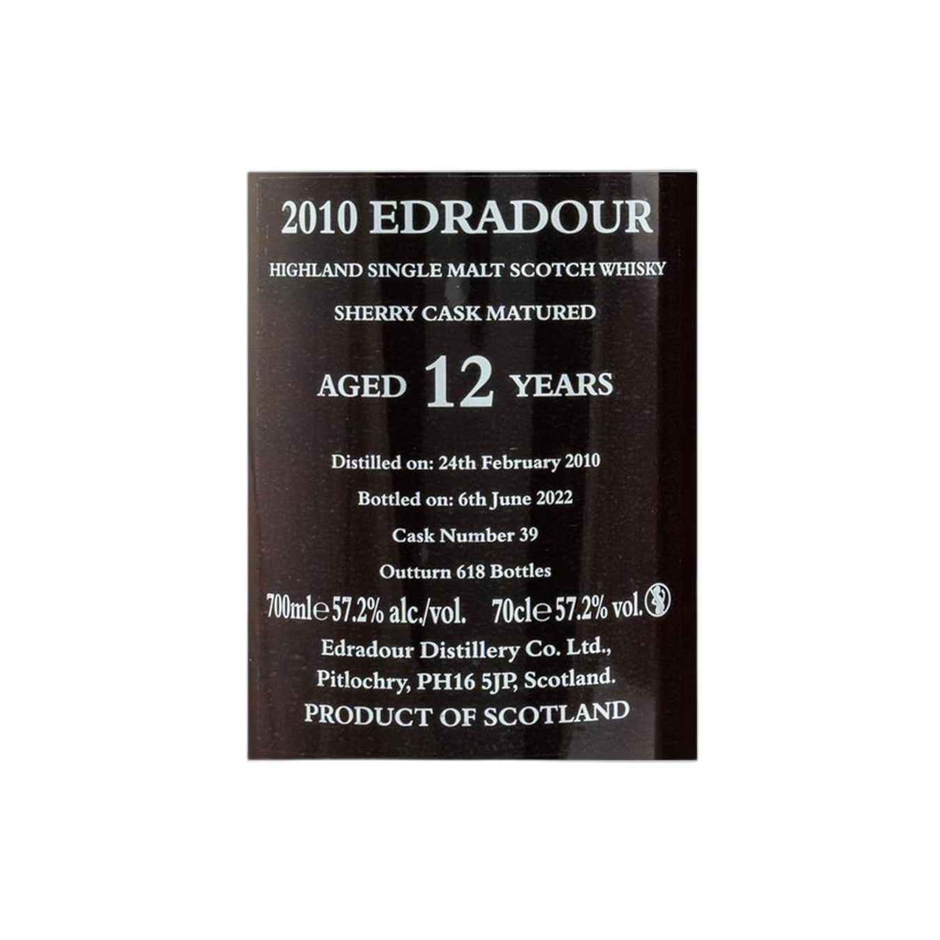 Edradour 2010 12 Years Single Malt Whisky 3