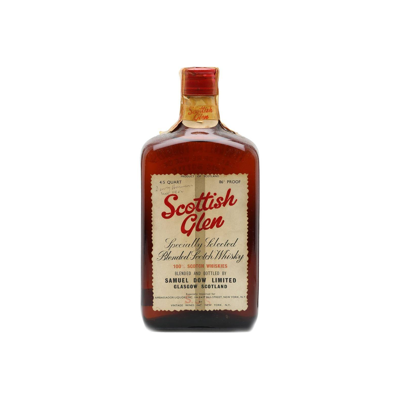 Scottish Glen Blended Scotch Whisky