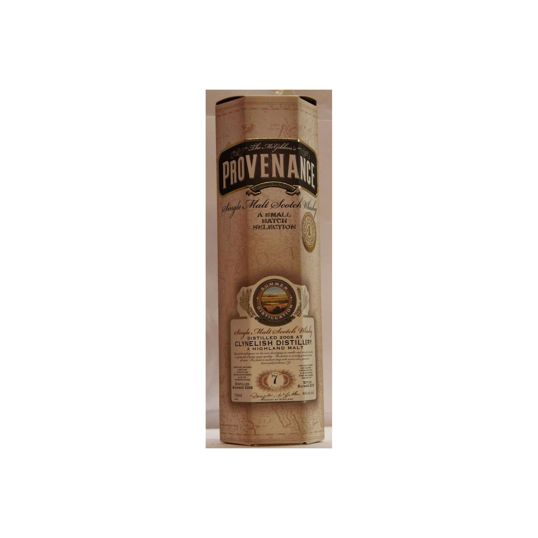 Clynelish McGibbon's Provenance 2008 7 Years Single Malt Whisky 3