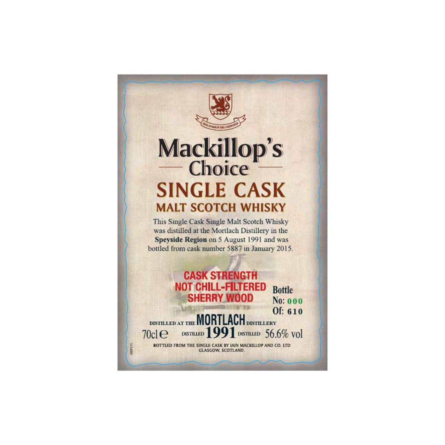 Mortlach 1991 23 Years Single Malt Whisky 2