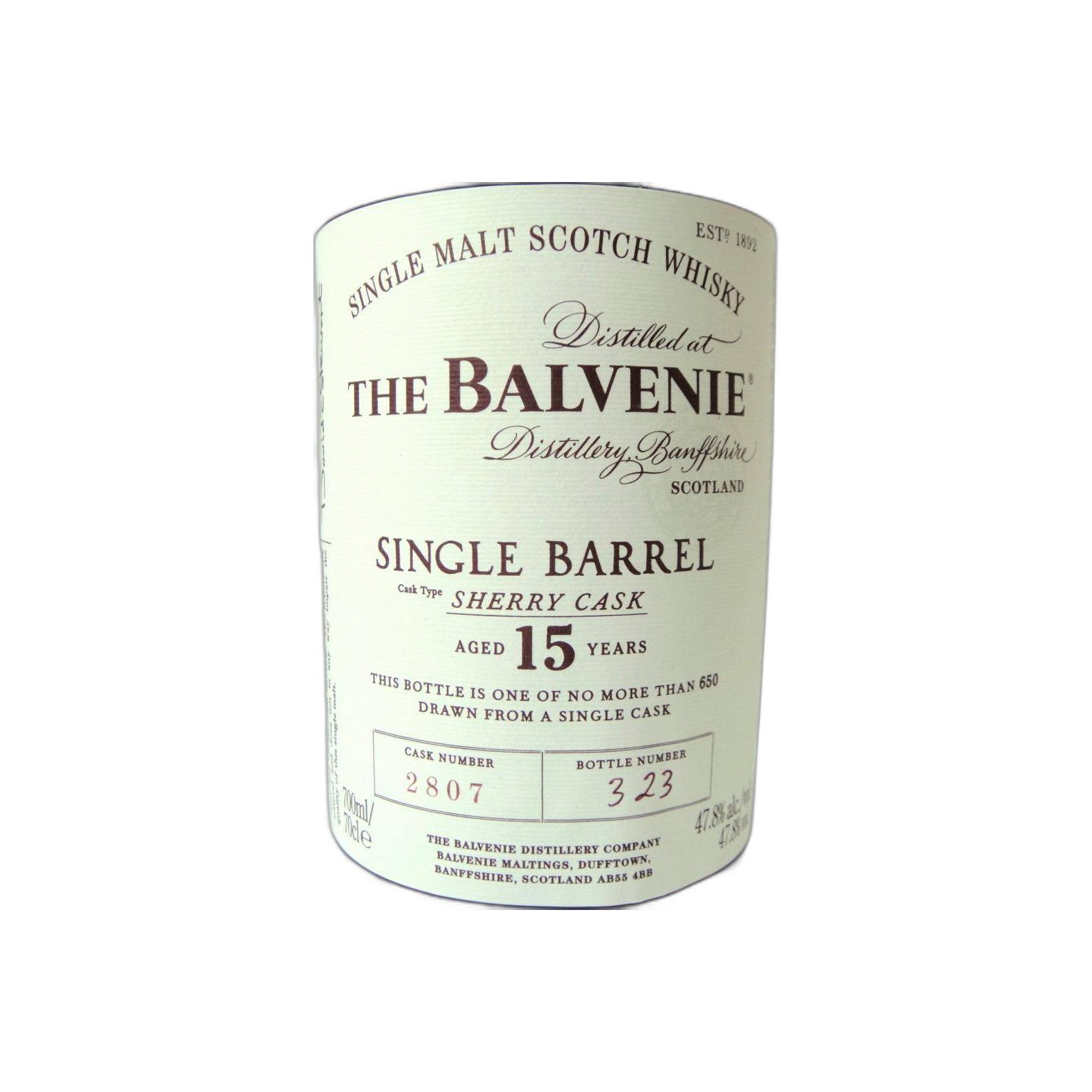 The Balvenie 15 Years Single Malt Whisky 2