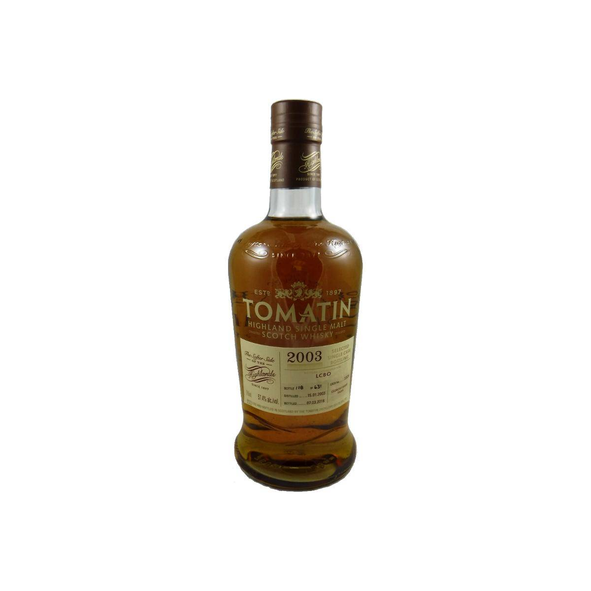 Tomatin 2003 13 Years Single Malt Whisky