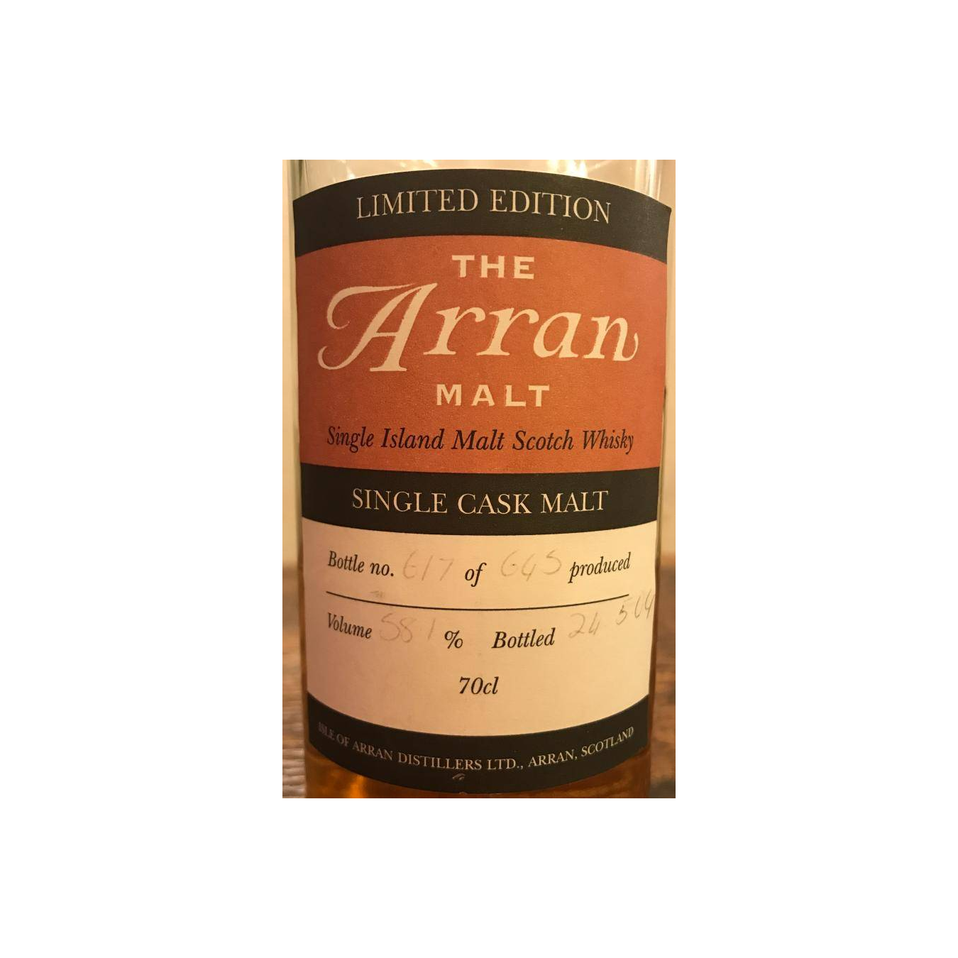 Arran Limited Edition 1998 5 Years Single Malt Whisky