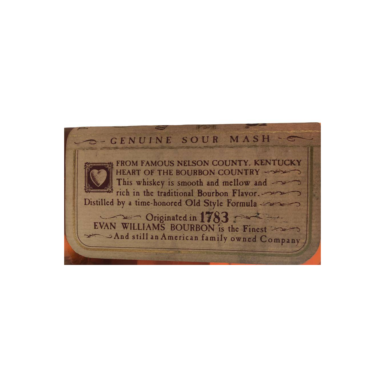 Evan Williams 8 Years Bourbon Whisky 3