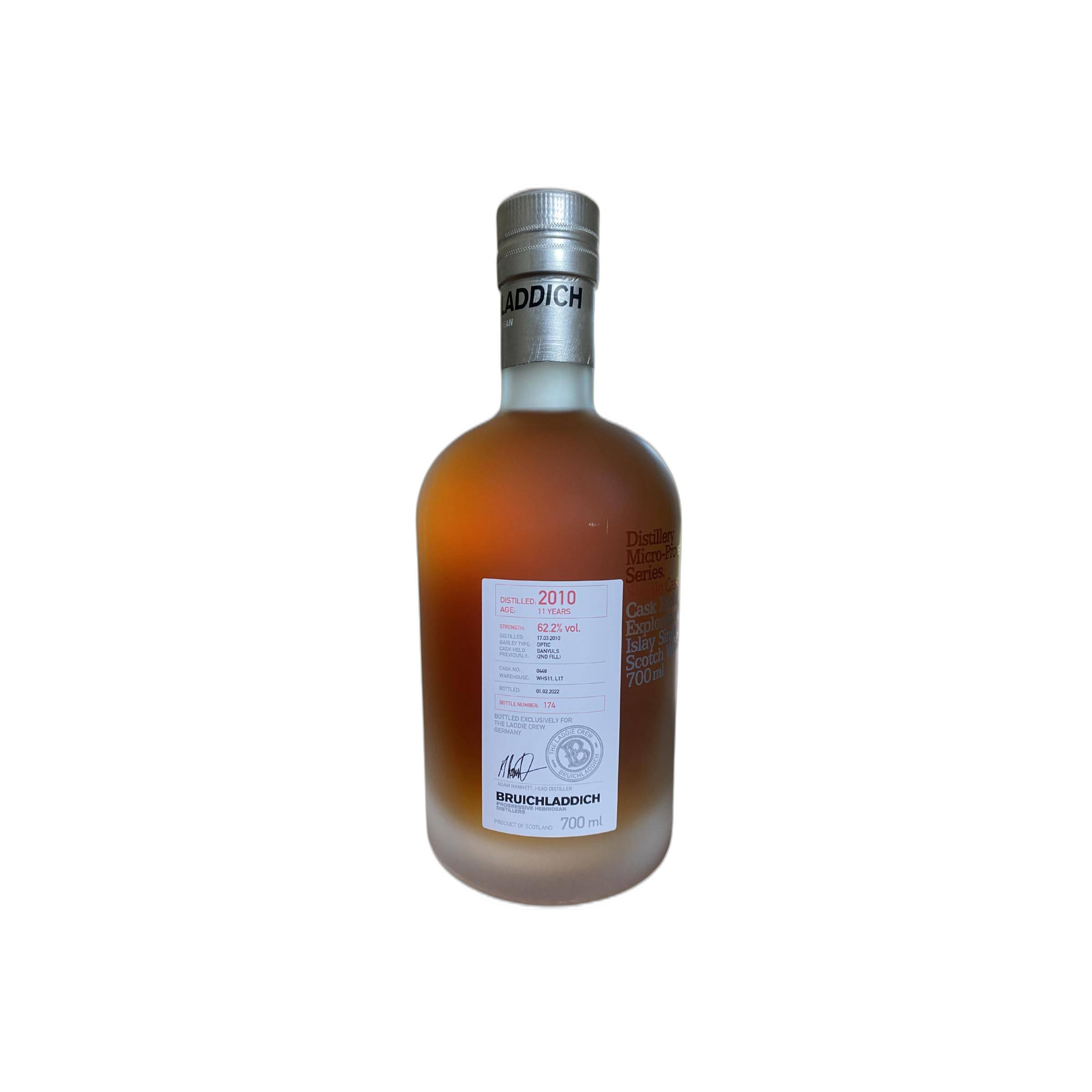 Bruichladdich 2010 11 Years Single Malt Whisky
