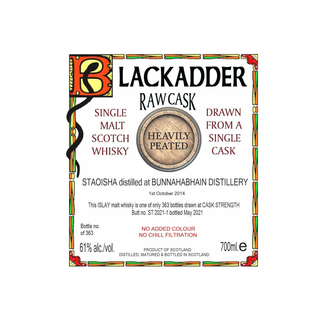 Bunnahabhain Raw Cask 2014 6 Years Single Malt Whisky