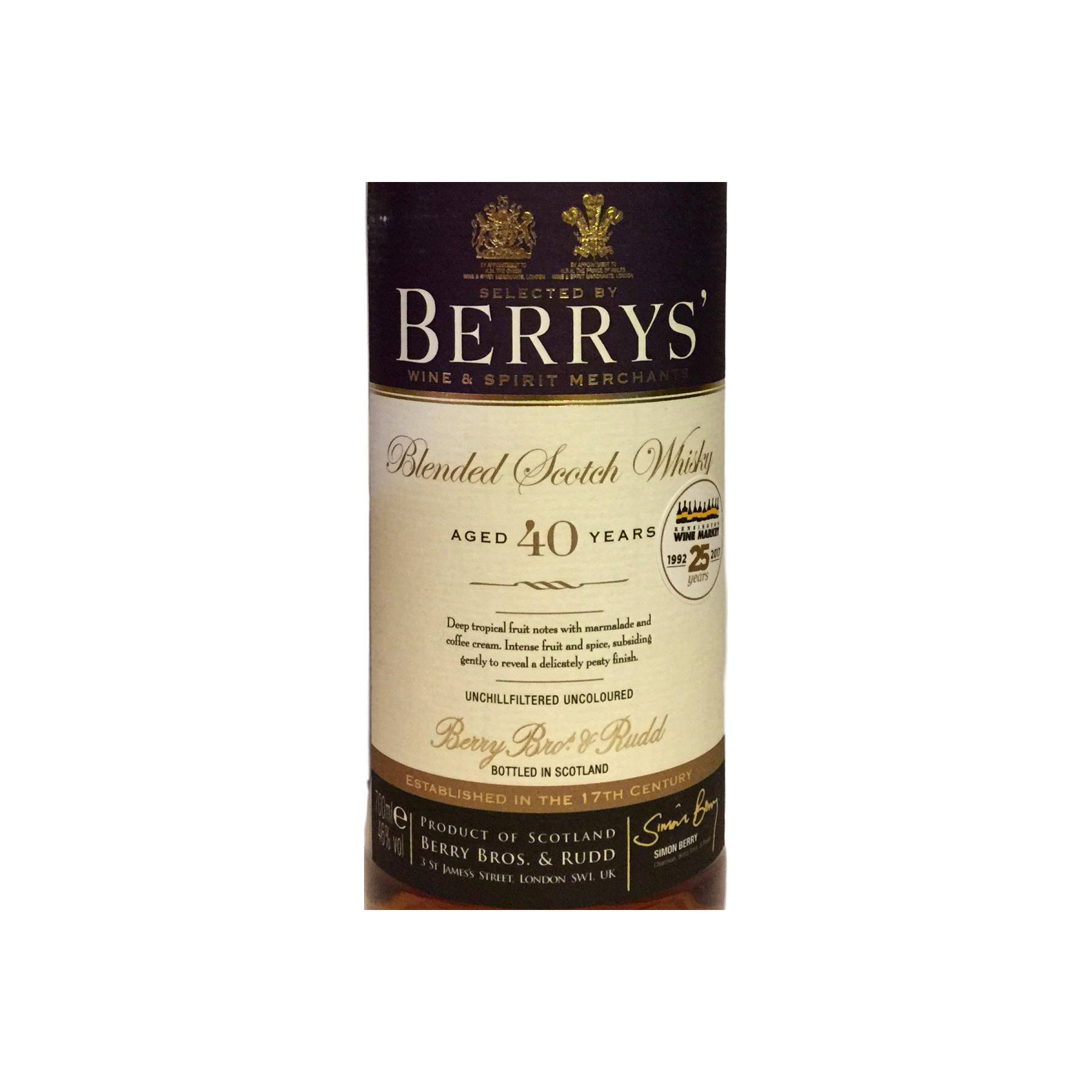 Berry Bros. & Rudd 40 Years Blended Whisky 3