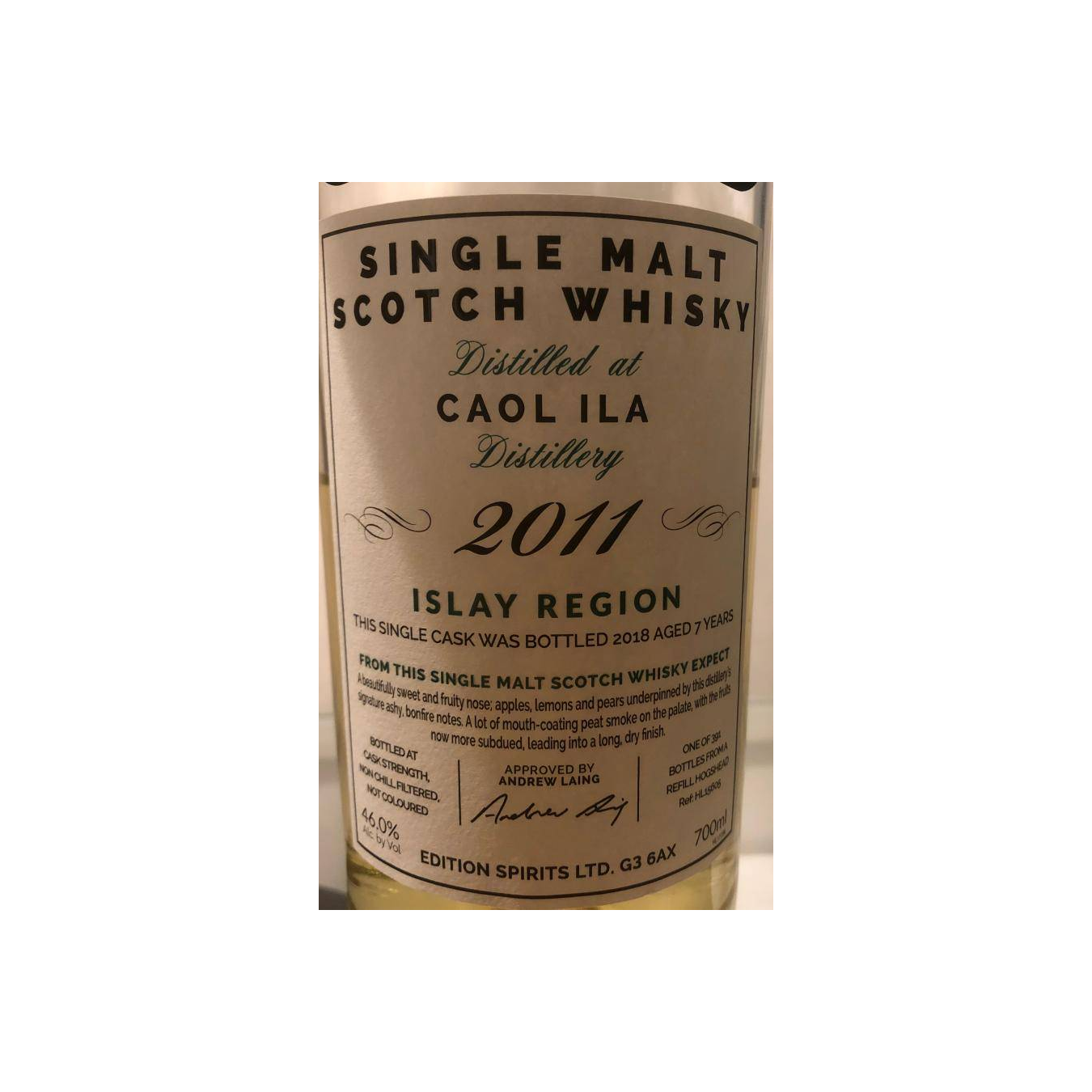 Caol Ila 2011 7 Years Single Malt Whisky