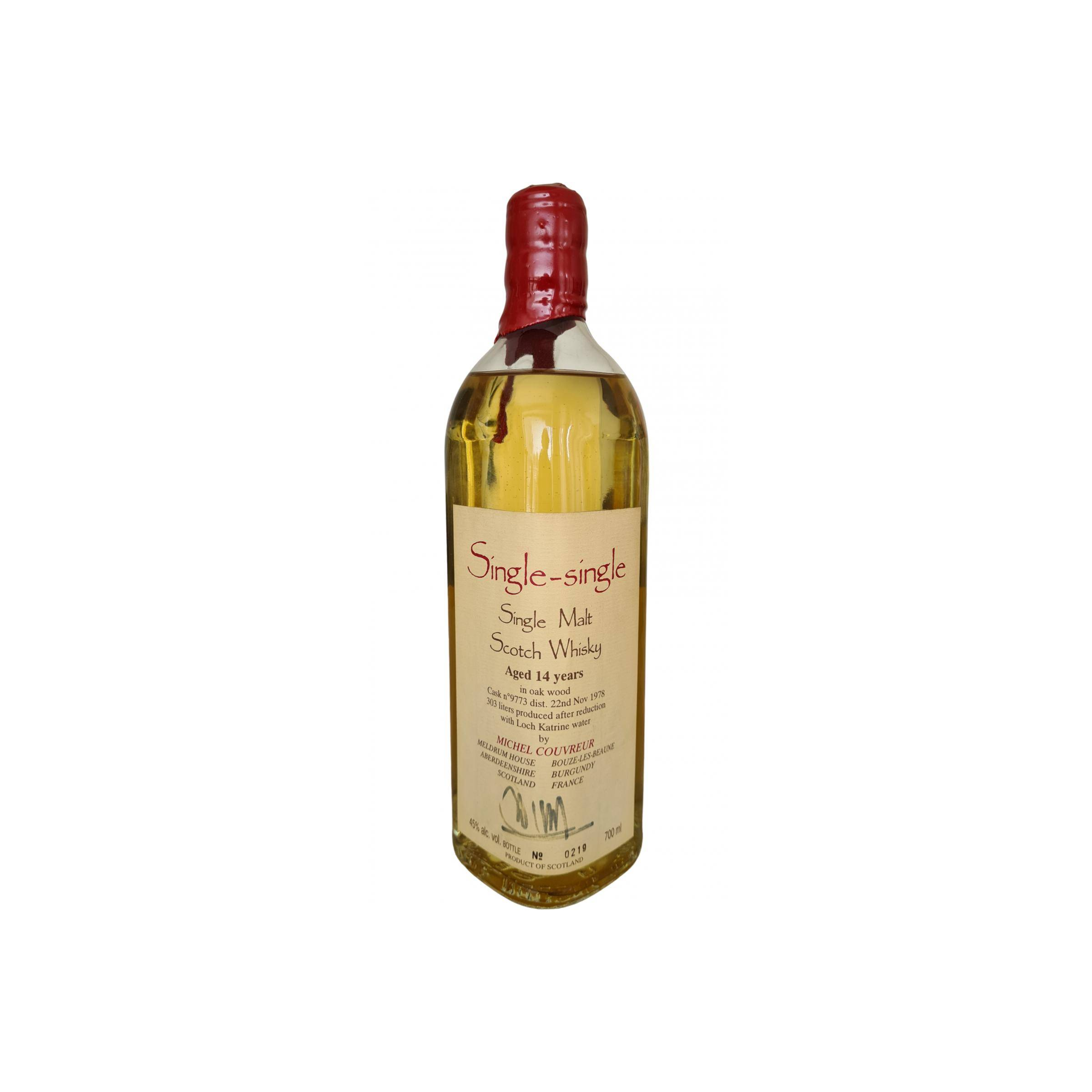 Michel Couvreur 1978 14 Years Single Malt Whisky