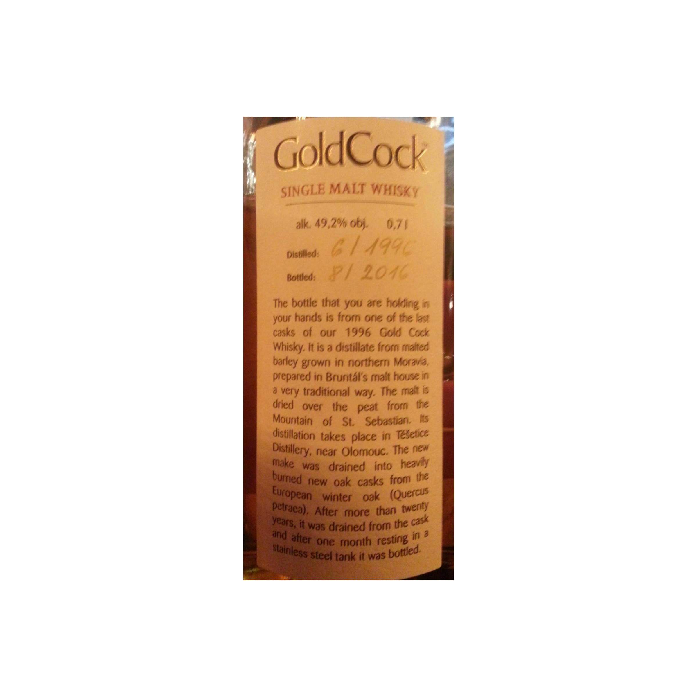 Gold Cock Individual Cask Bottling 1996 20 Years Single Malt Whisky 3