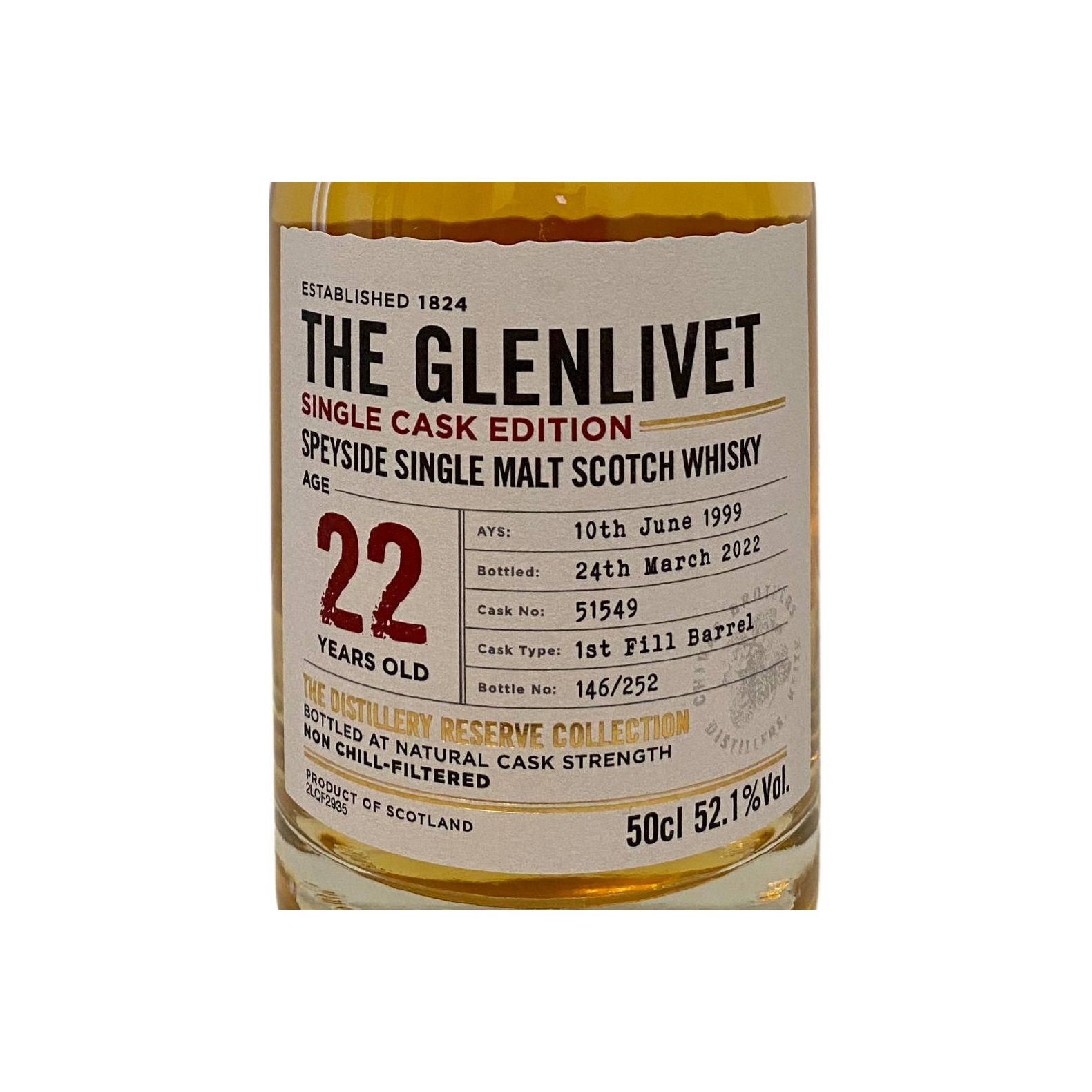 The Glenlivet 1999 22 Years Single Malt Whisky 2