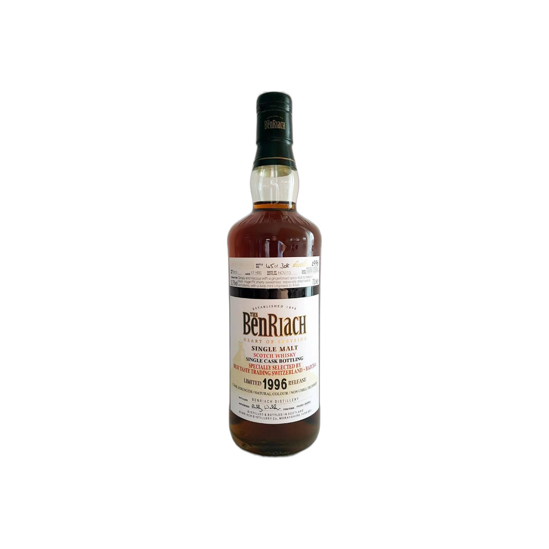 BenRiach Individual Cask Bottling 1996 17 Years Single Malt Whisky