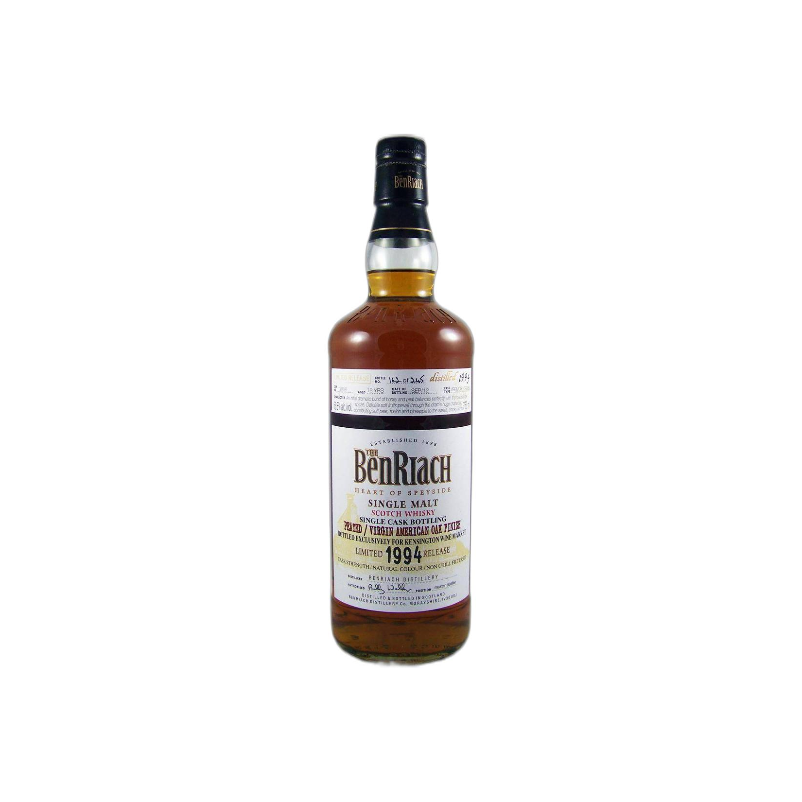 BenRiach Individual Cask Bottling 1994 18 Years Single Malt Whisky