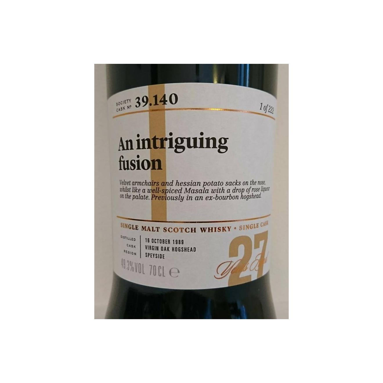 The Scotch Malt Whisky Society 1989 27 Years Single Malt Whisky 2