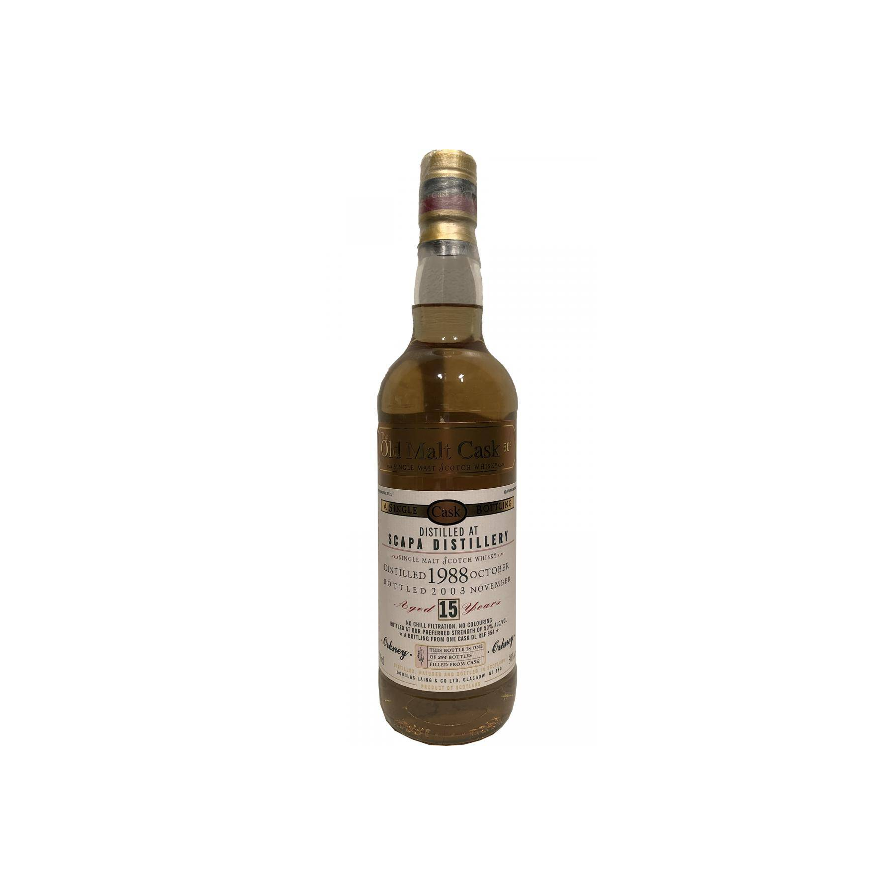 Scapa Old Malt Cask 1988 15 Years Single Malt Whisky