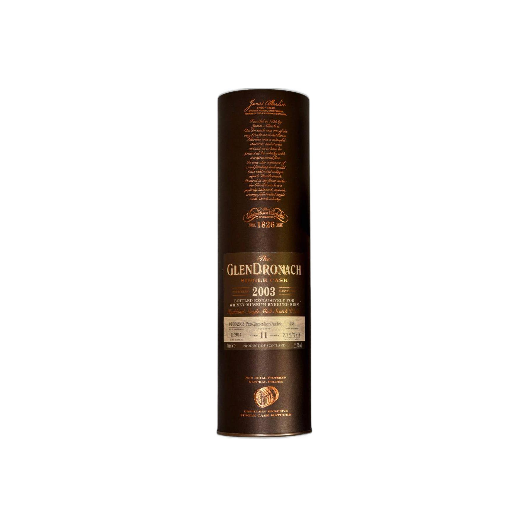 GlenDronach Single Cask 2003 11 Years Single Malt Whisky 2