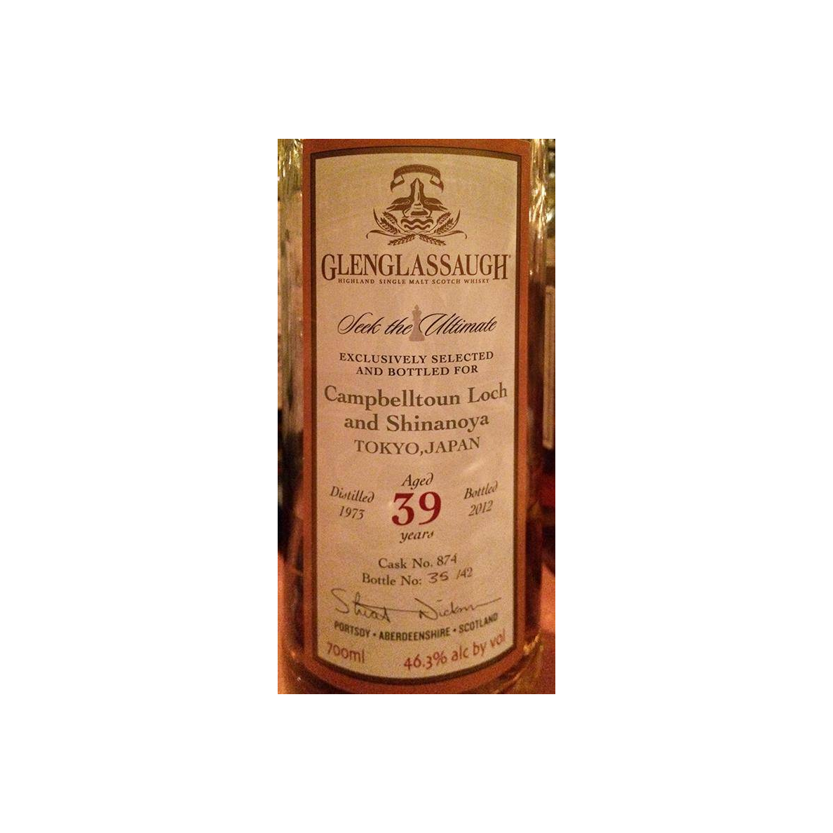 Glenglassaugh 1973 39 Years Single Malt Whisky 2