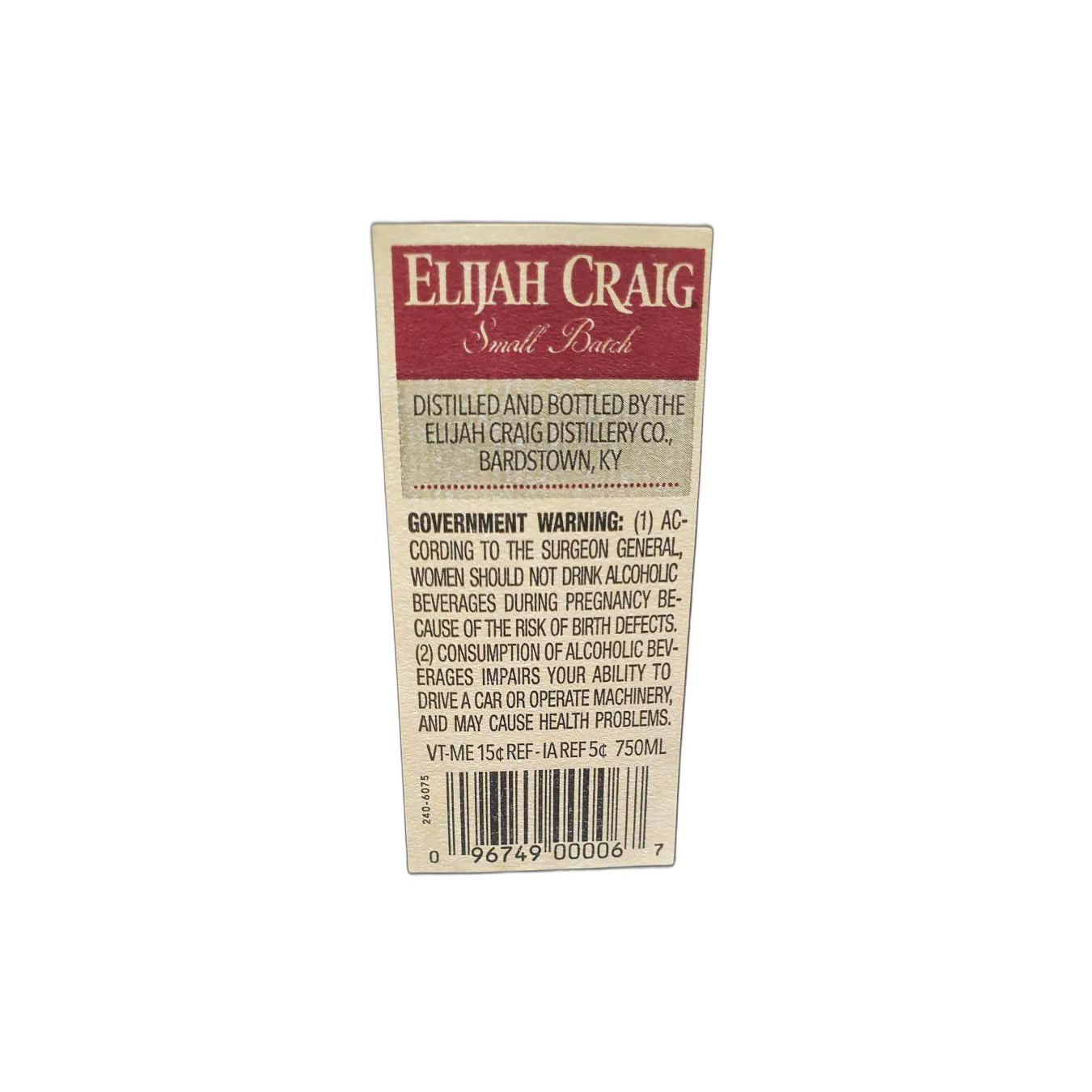 Elijah Craig Bourbon Whisky 2
